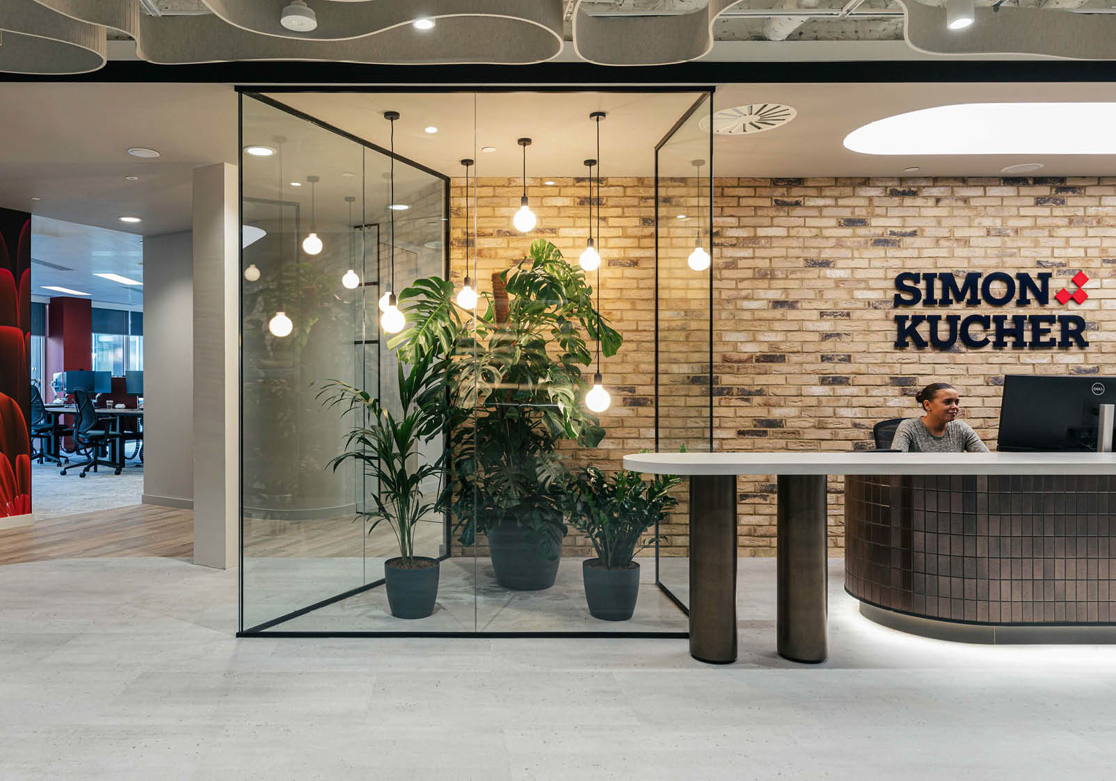 Acoufelt Custom Acoustic Ceiling System at Simon Kucher’s London Headquarters