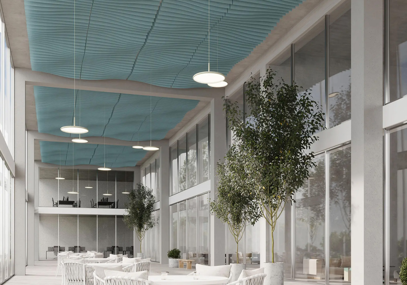 Fan Ceiling Baffles | Sea Salt | Premier Collection