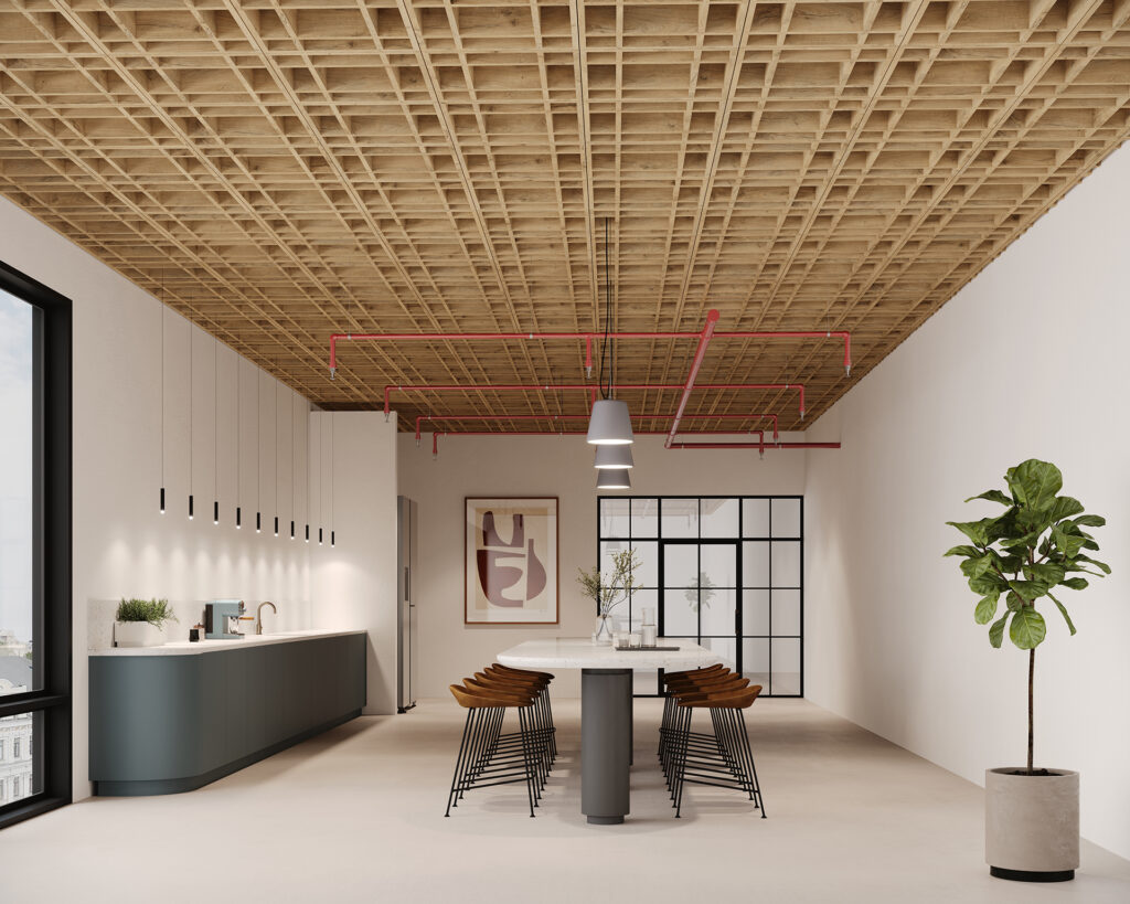 Woven, Tartan Ceiling Frame | Boardwalk | WoodGrain Collection