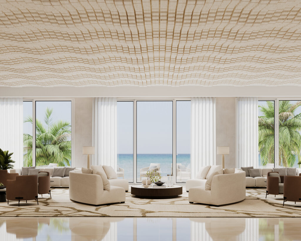 Vista, Oceanic Ceiling Frames | White Elm | WoodGrain Collection