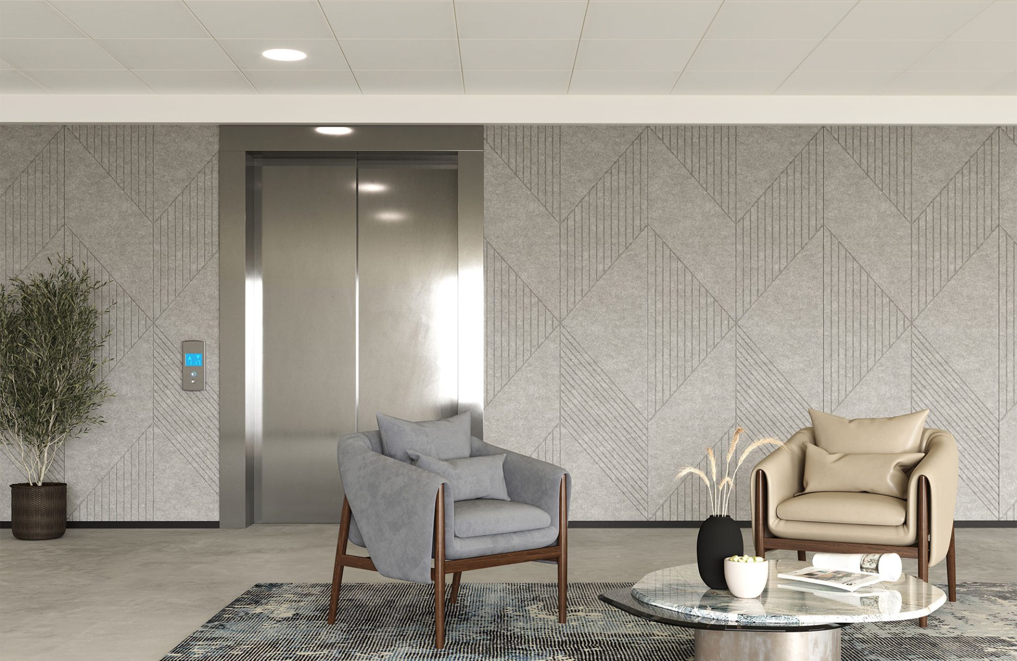 Fracture Wall Panel, Metropolis | Metal | Premier Collection