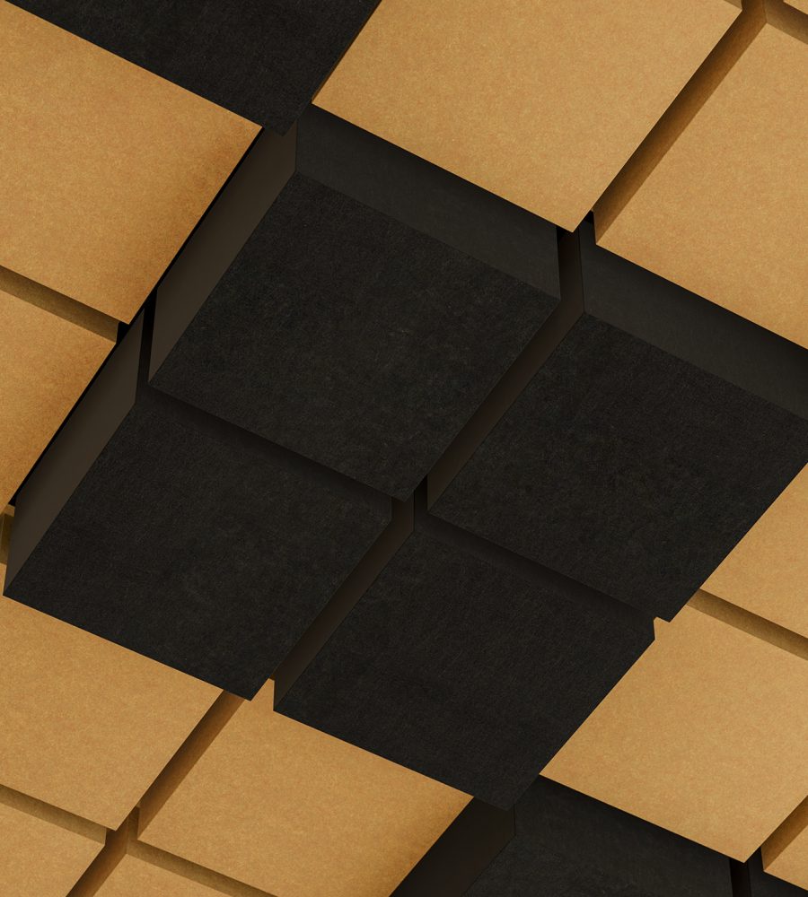 Vista, Desert Ceiling Frames | Piano Black, Turmeric | Premier Collection