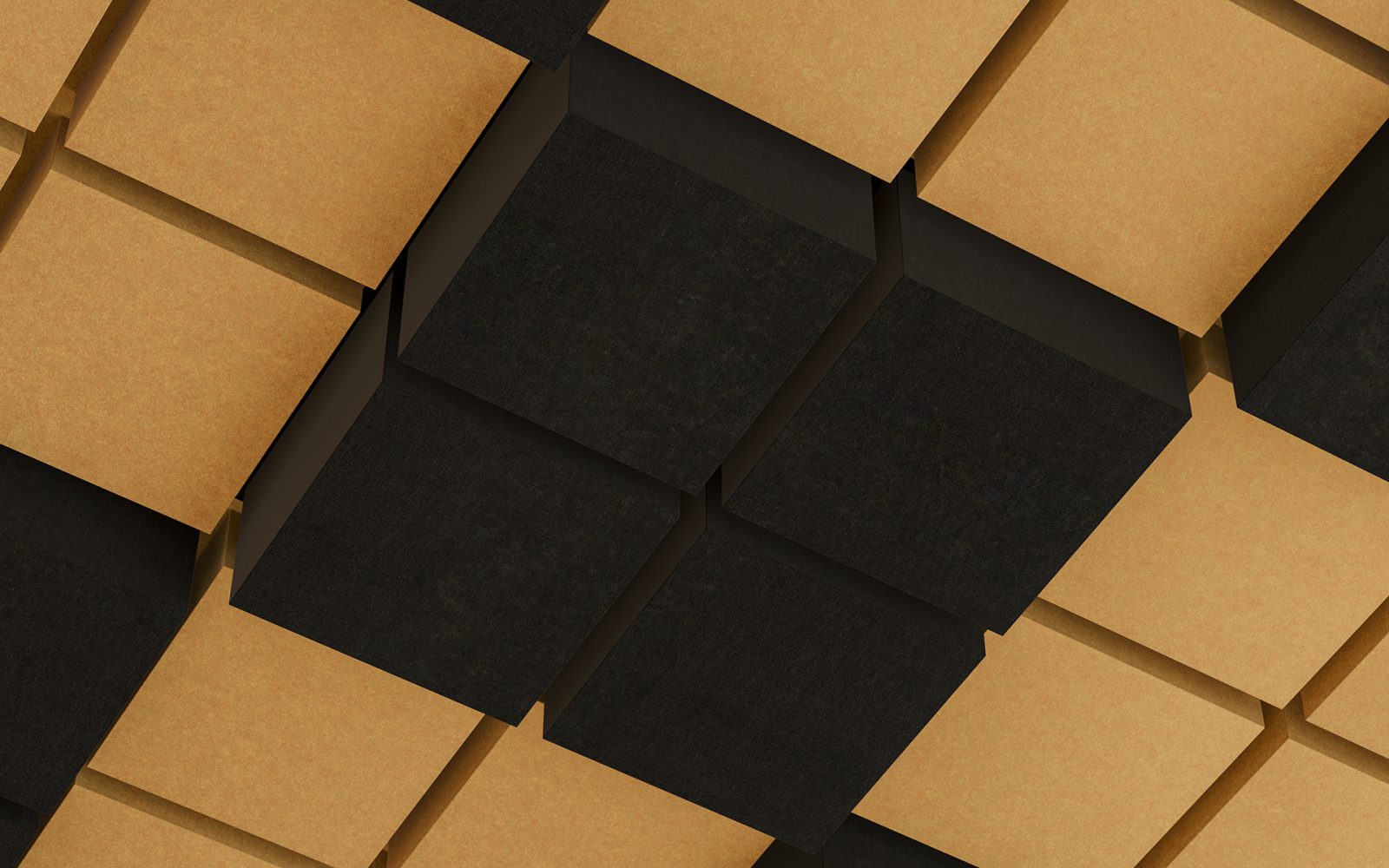 Vista, Desert Ceiling Frames | Piano Black, Turmeric | Premier Collection