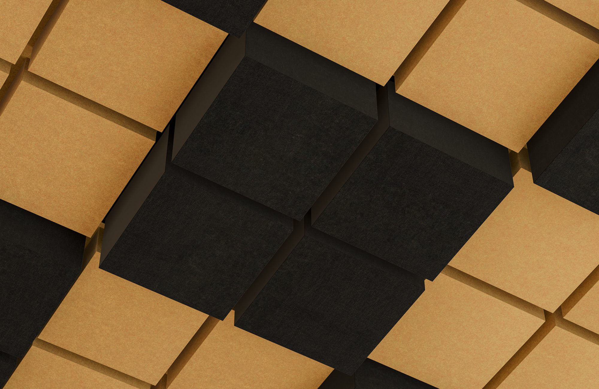 Vista, Desert Ceiling Frames | Piano Black, Turmeric | Premier Collection