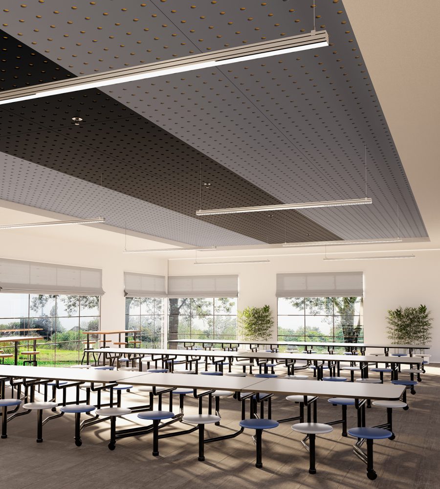 Pixel, Circle Ceiling Panels | Midnight, Periwinkle, Wheat | Premier Collection