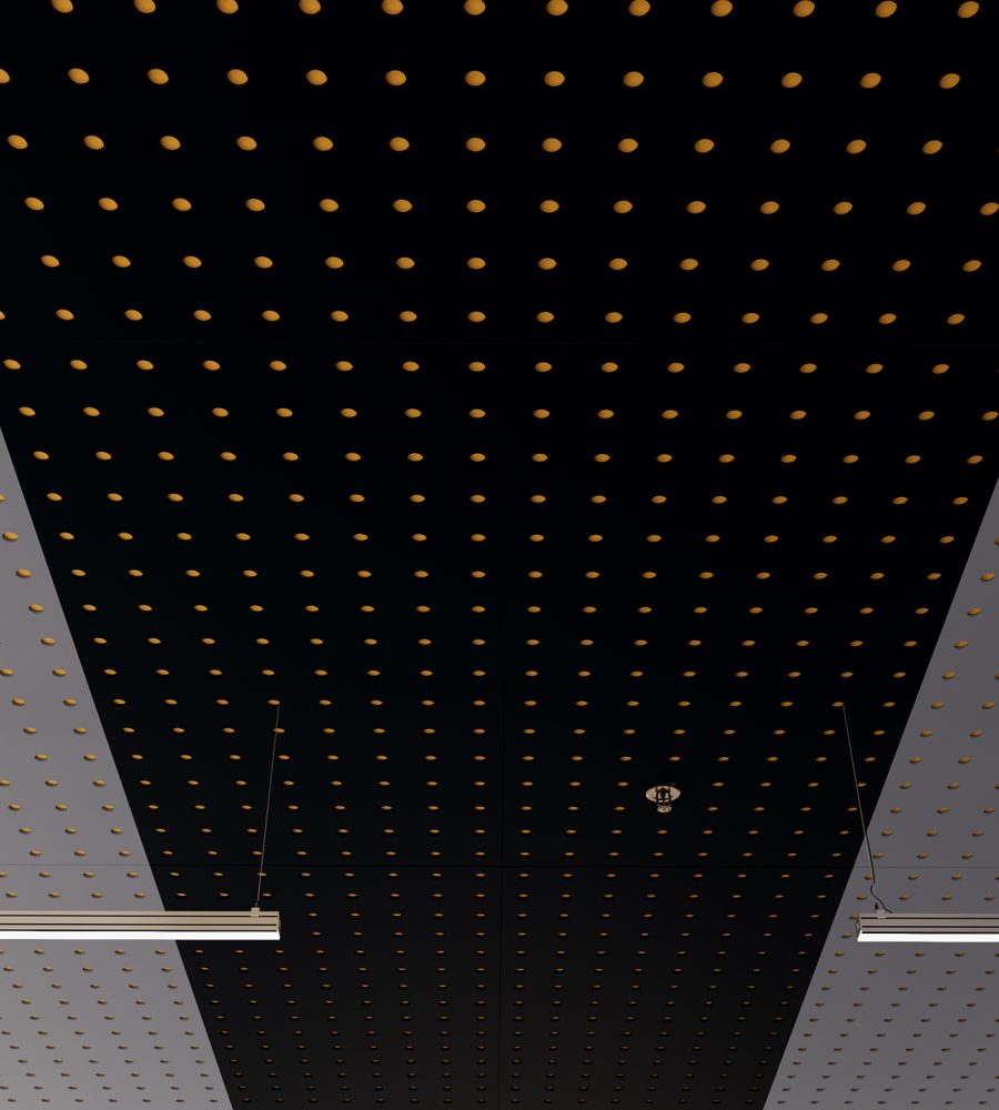 Pixel, Circle Ceiling Panels | Midnight, Periwinkle, Wheat | Premier Collection