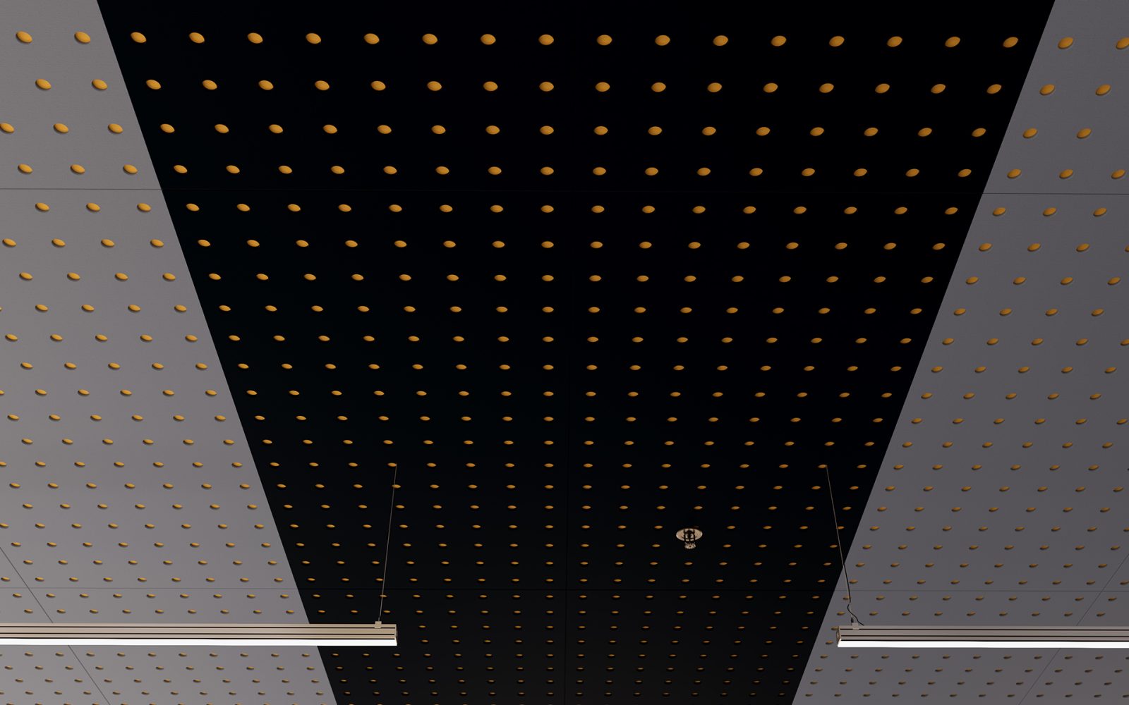 Pixel, Circle Ceiling Panels | Midnight, Periwinkle, Wheat | Premier Collection