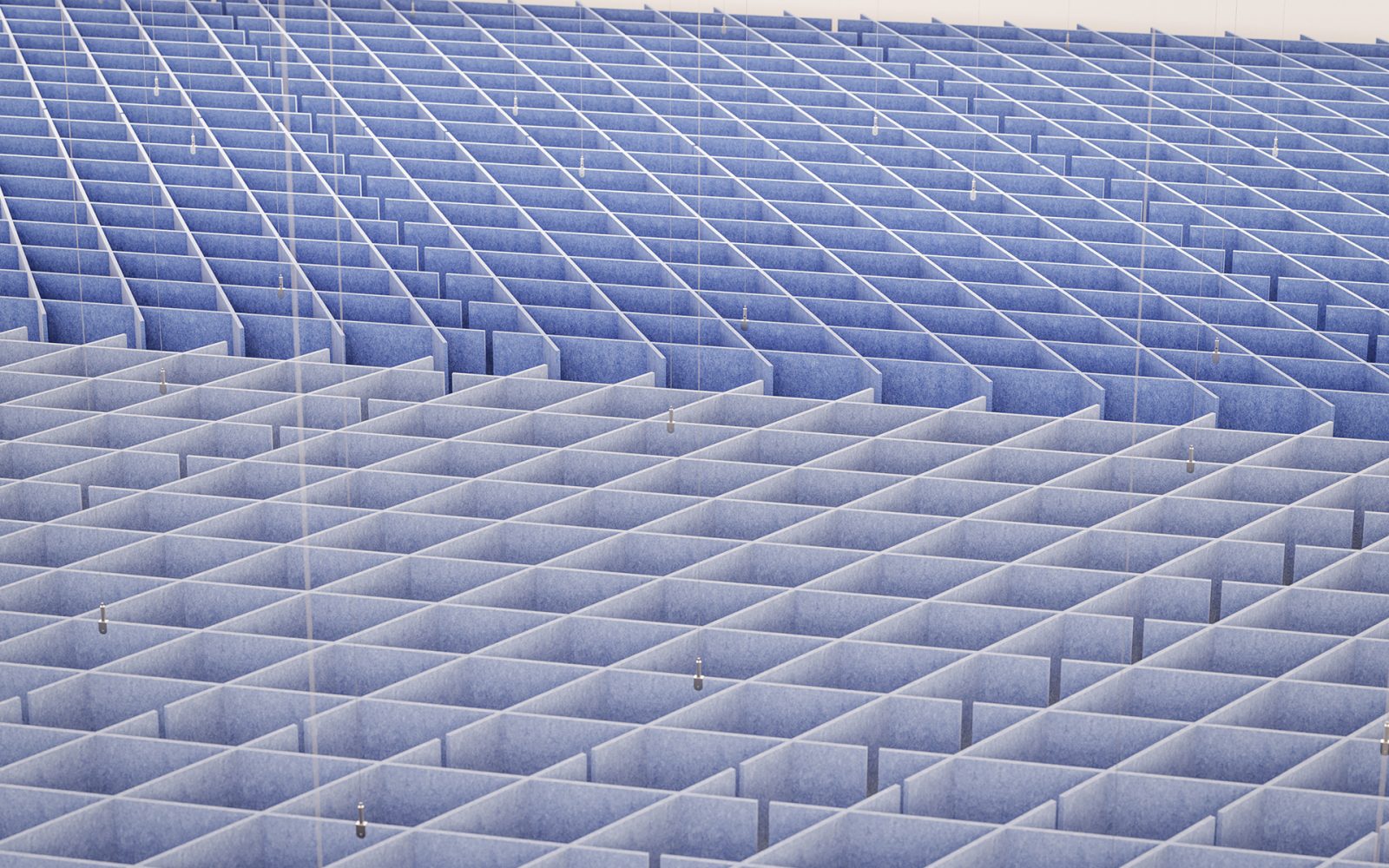 Interlace, Chart Ceiling Clouds | Periwinkle, Marine | Premier Collection