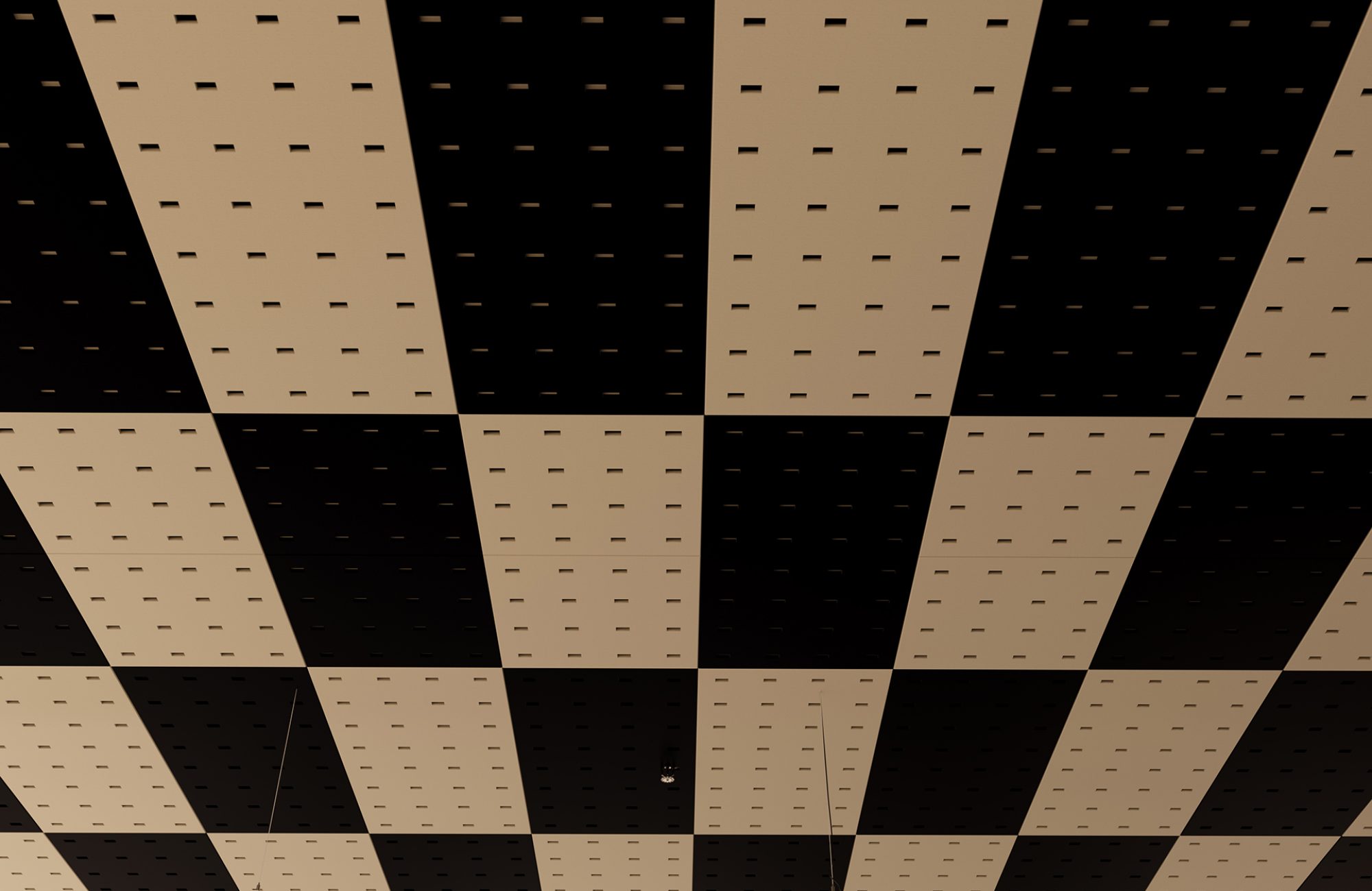 Pixel, Rectangle Ceiling Panels | Almond, Flint | Premier Collection