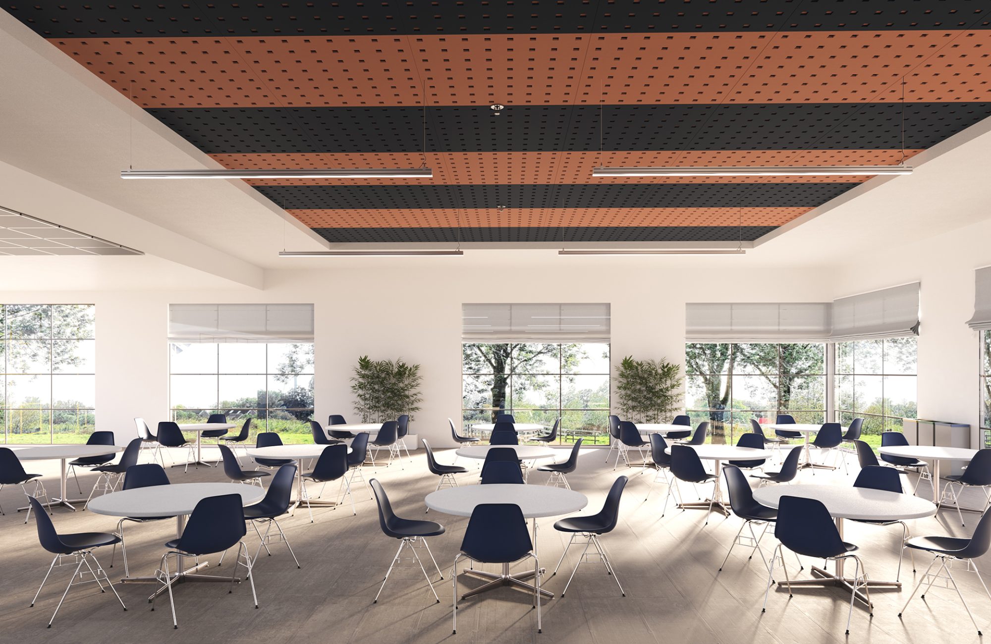 Pixel, Square Ceiling Panels | Flint, Peach | Premier Collection