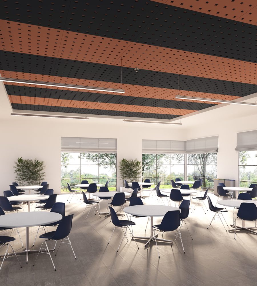 Pixel, Square Ceiling Panels | Flint, Peach | Premier Collection