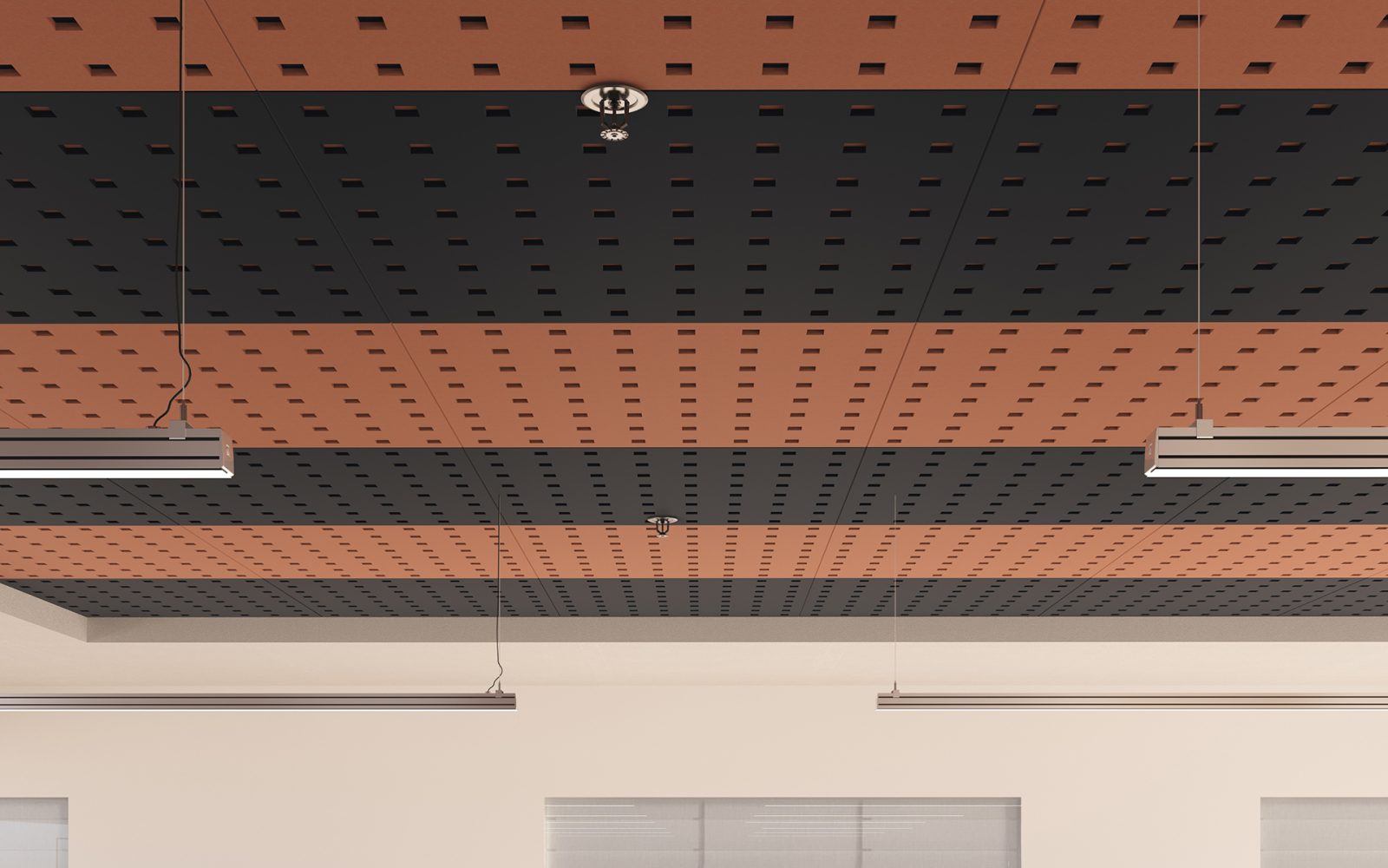 Pixel, Square Ceiling Panels | Flint, Peach | Premier Collection
