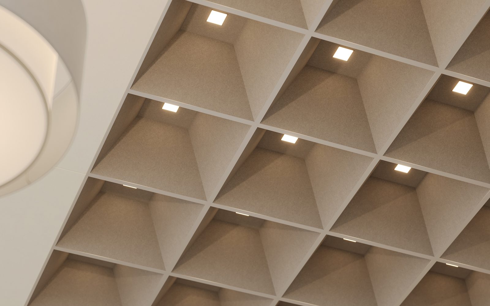 Castillo Ceiling Tiles | Mushroom | Premier Collection