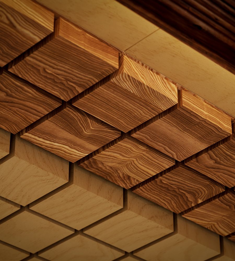 Vista, Desert Ceiling Frames | Baltic Birch, European Larch | WoodGrain Collection