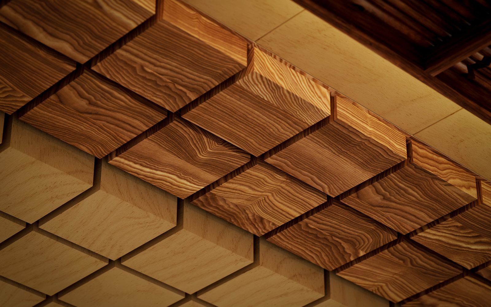Vista, Desert Ceiling Frames | Baltic Birch, European Larch | WoodGrain Collection