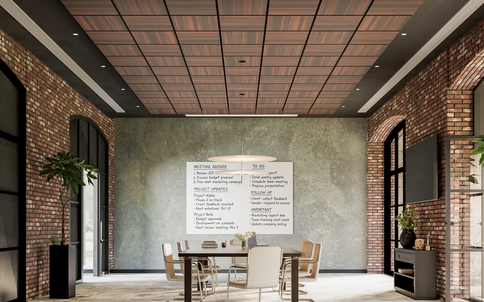 Vista, Box Ceiling Frames | Teak | WoodGrain Collection