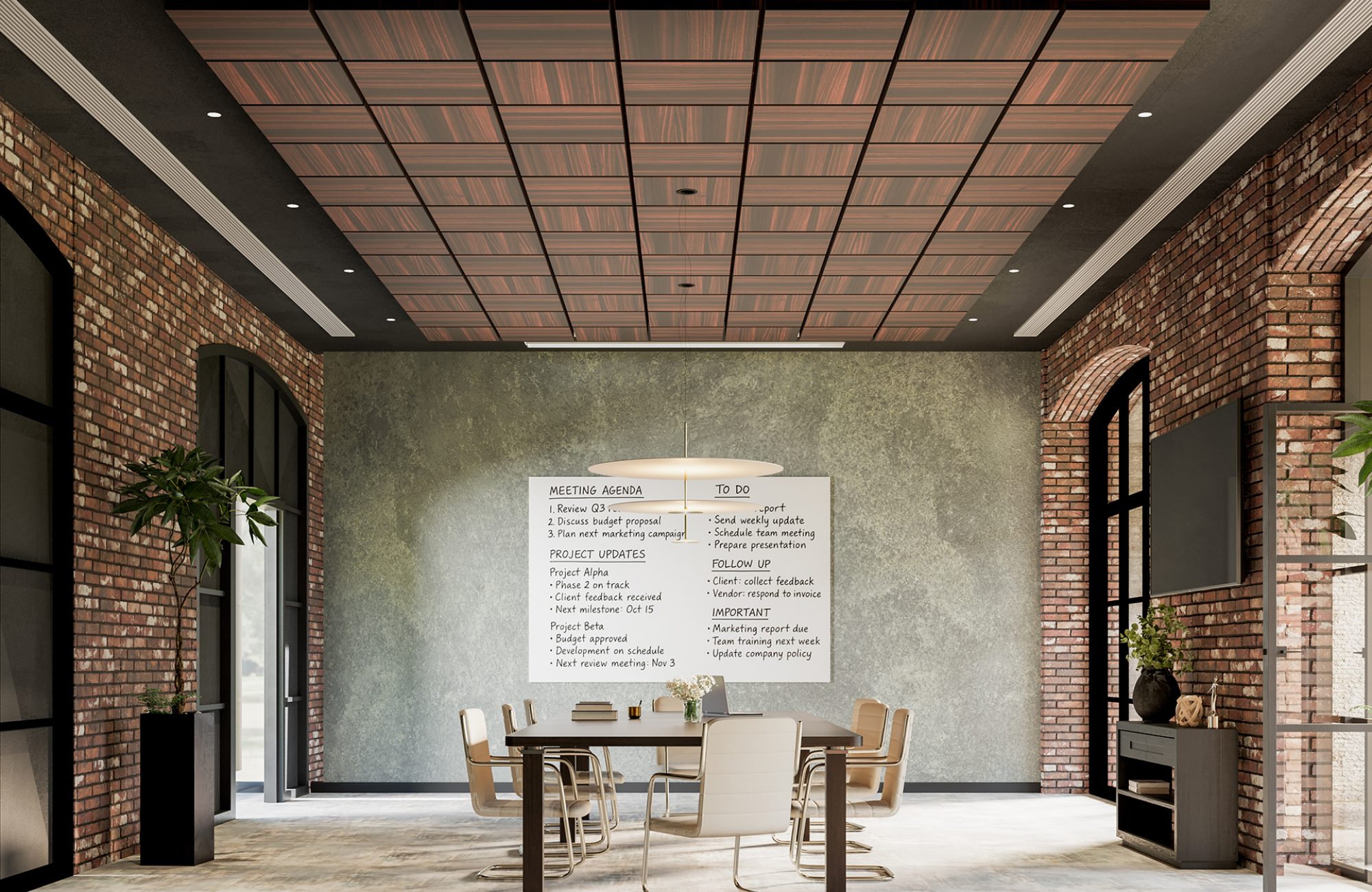 Vista, Box Ceiling Frames | Teak | WoodGrain Collection