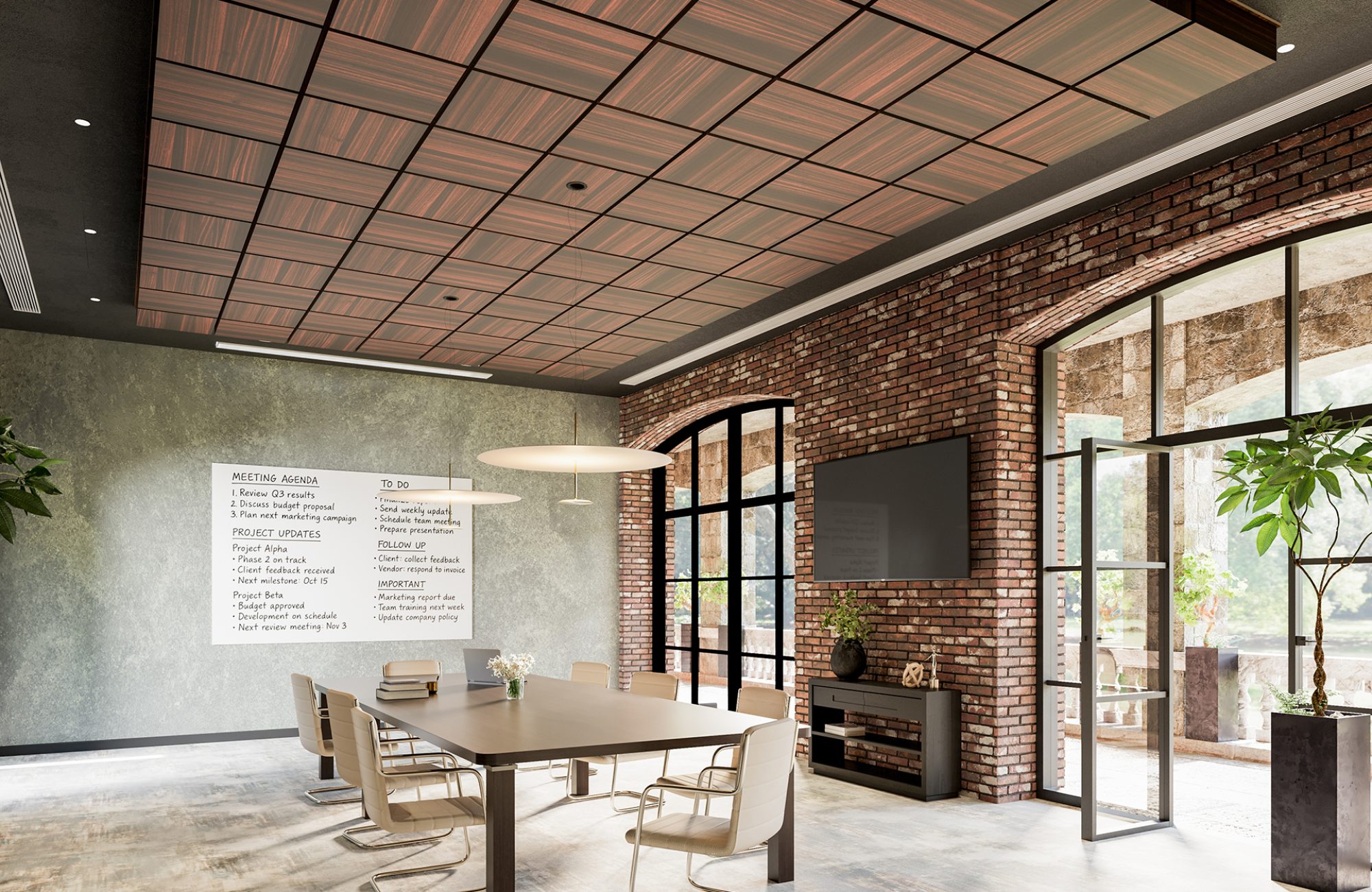 Vista, Box Ceiling Frames | Teak | WoodGrain Collection