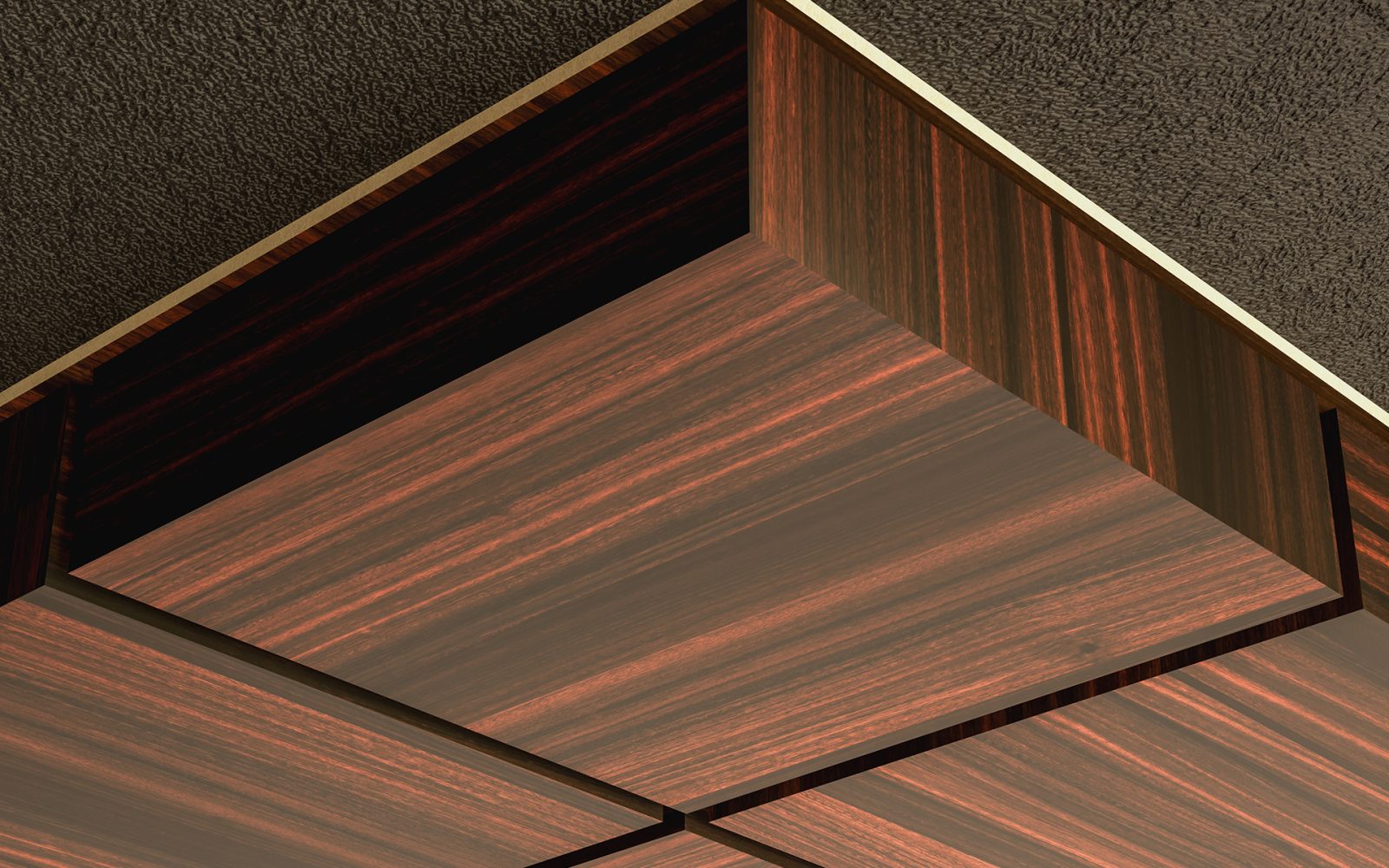 Vista, Box Ceiling Frames | Teak | WoodGrain Collection