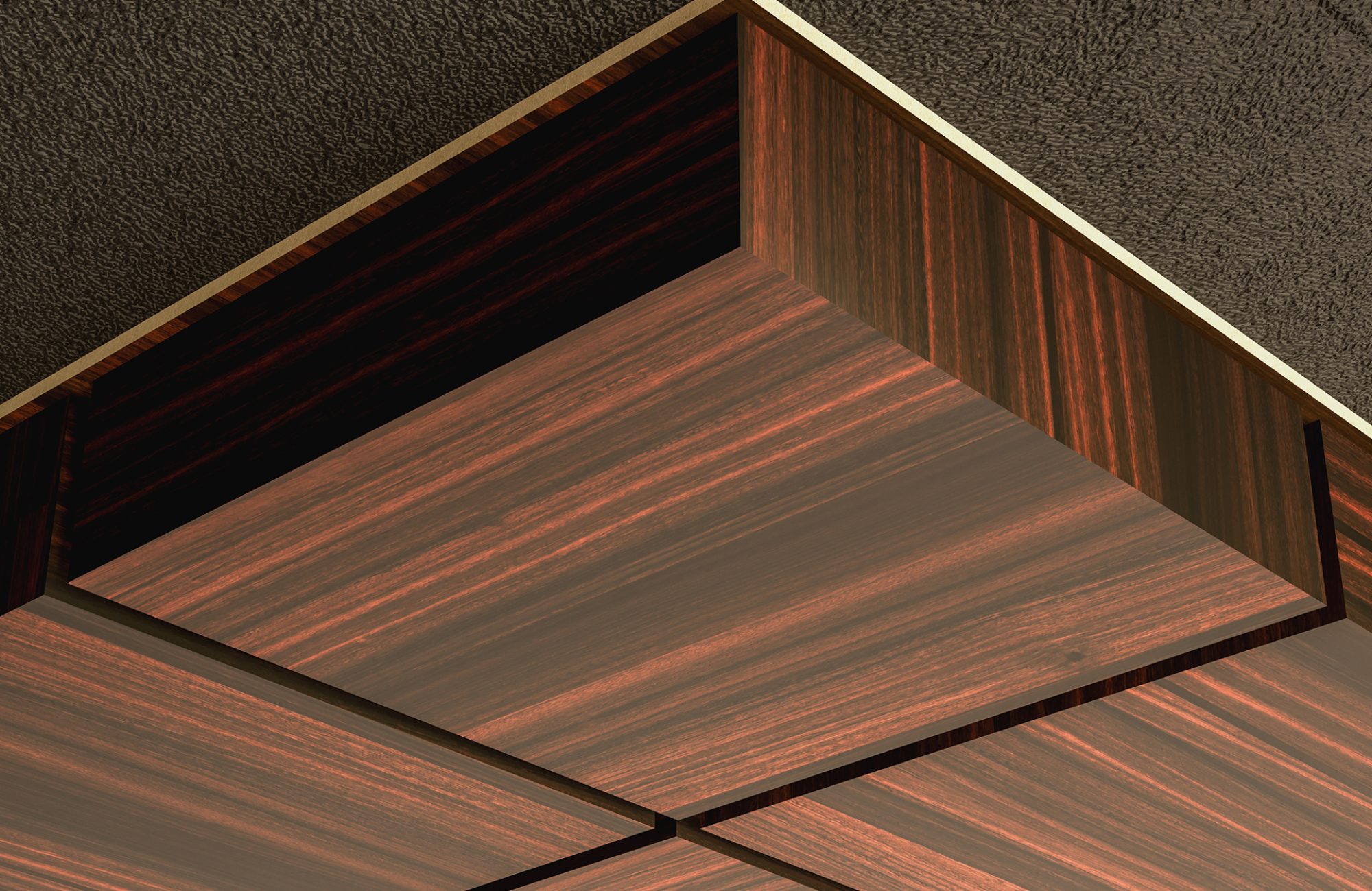 Vista, Box Ceiling Frames | Teak | WoodGrain Collection