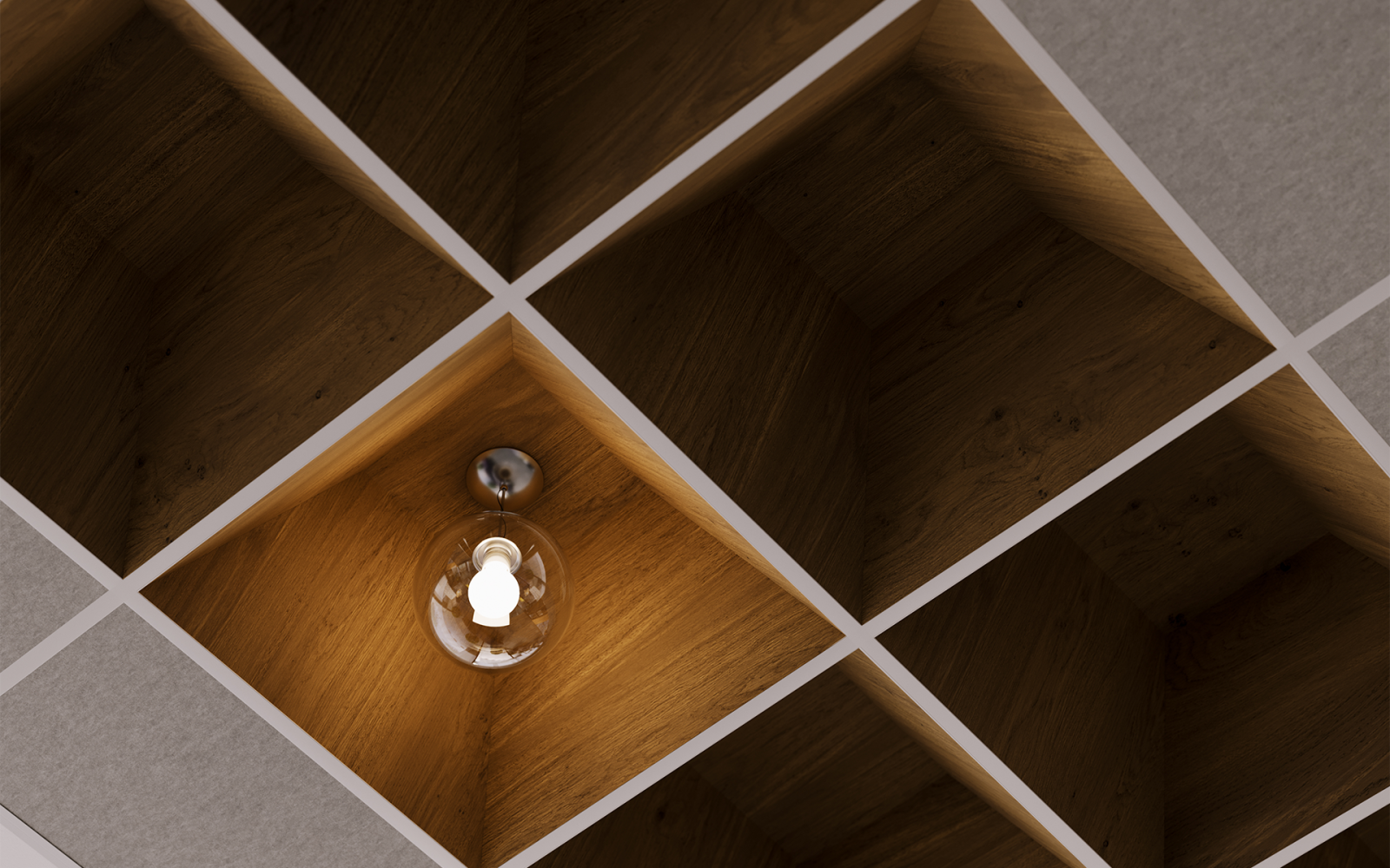Castillo Ceiling Tiles | Wine Barrel | WoodGrain Collection and Cover, Staple Ceiling Panels | Platinum | Premier Collection