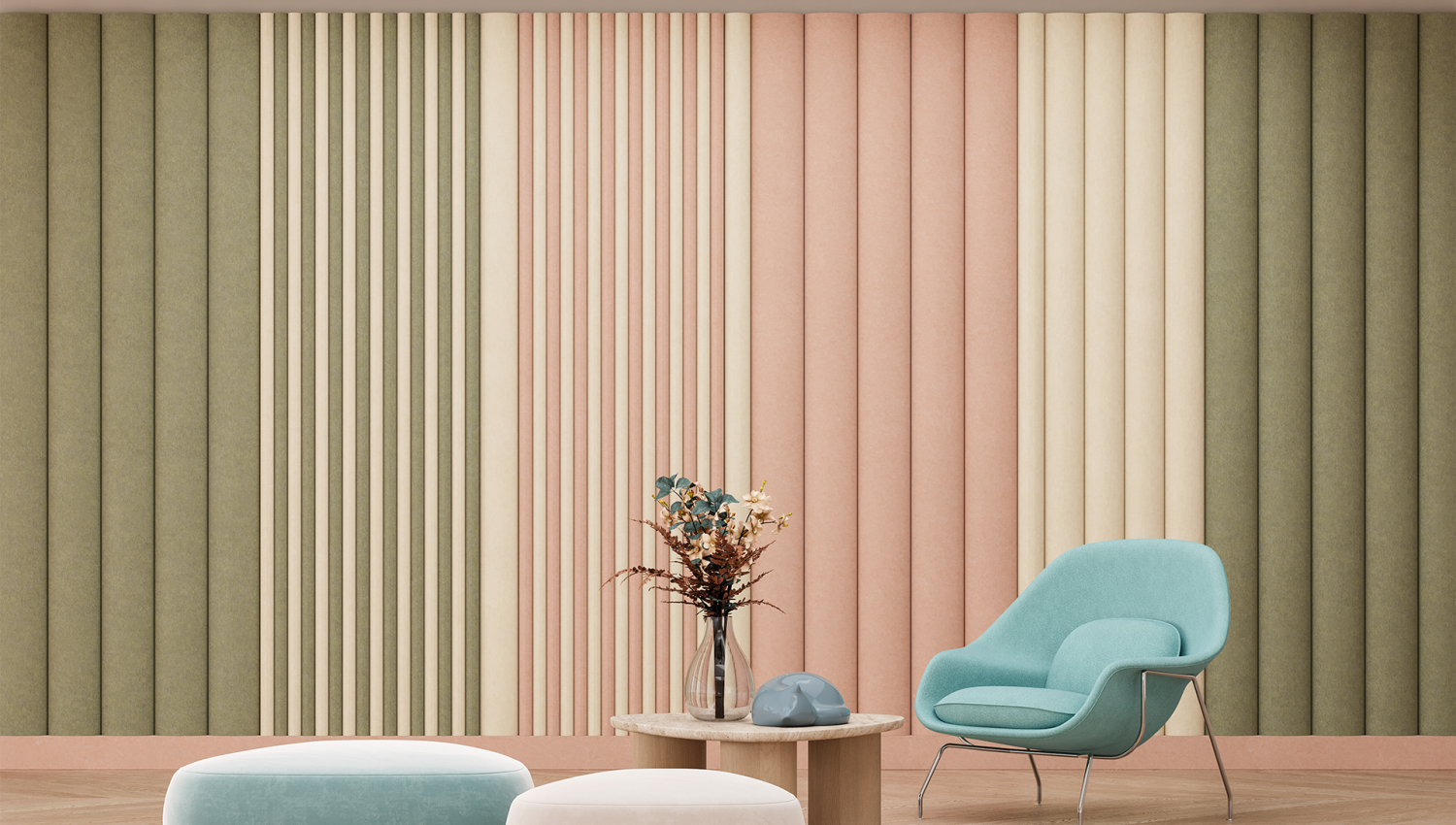 Filter Wall Panels, Bars | Pearl, Pistachio, Valentine | Premier Collection
