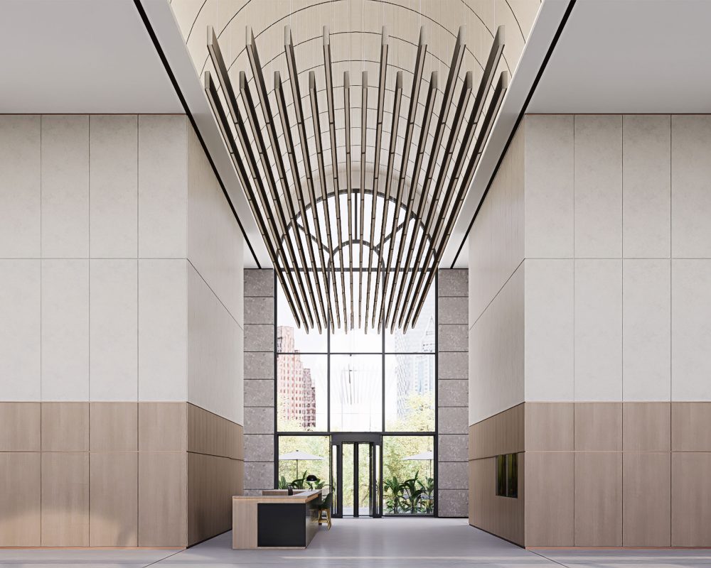 Sway Ceiling Baffles | Walnut, Ivory | Premier Collection