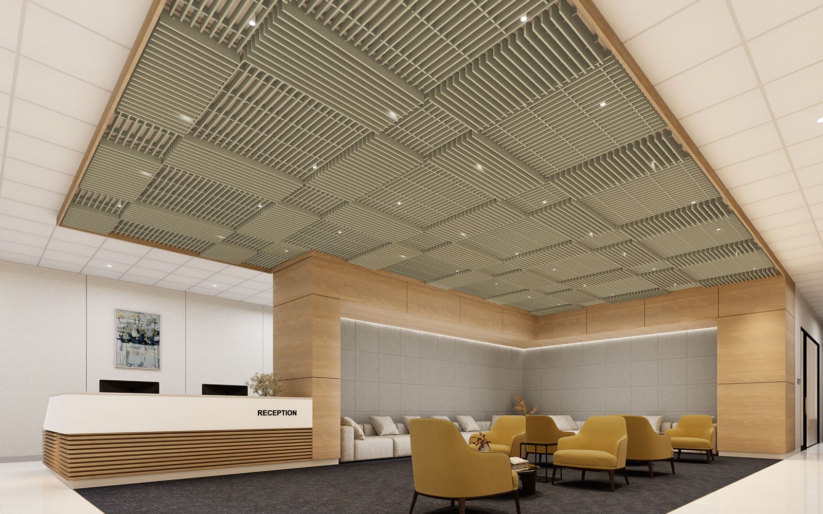 Rail, Road Ceiling Frames | Celery | Premier Collection