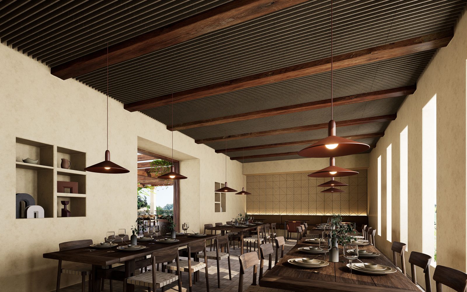 Rail, Road Ceiling Frames | Walnut | Premier Collection