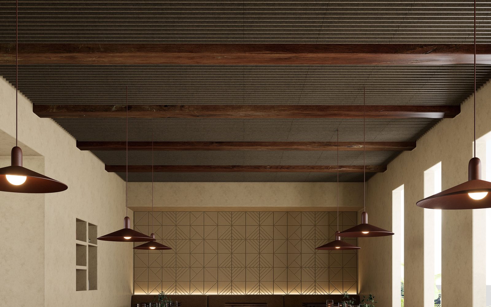Rail, Road Ceiling Frames | Walnut | Premier Collection