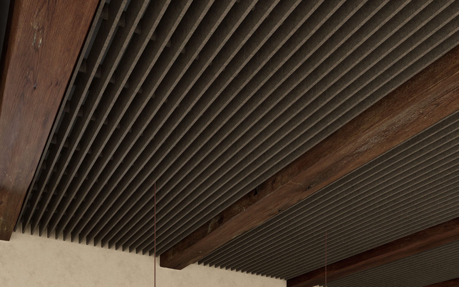 Rail, Road Ceiling Frames | Walnut | Premier Collection