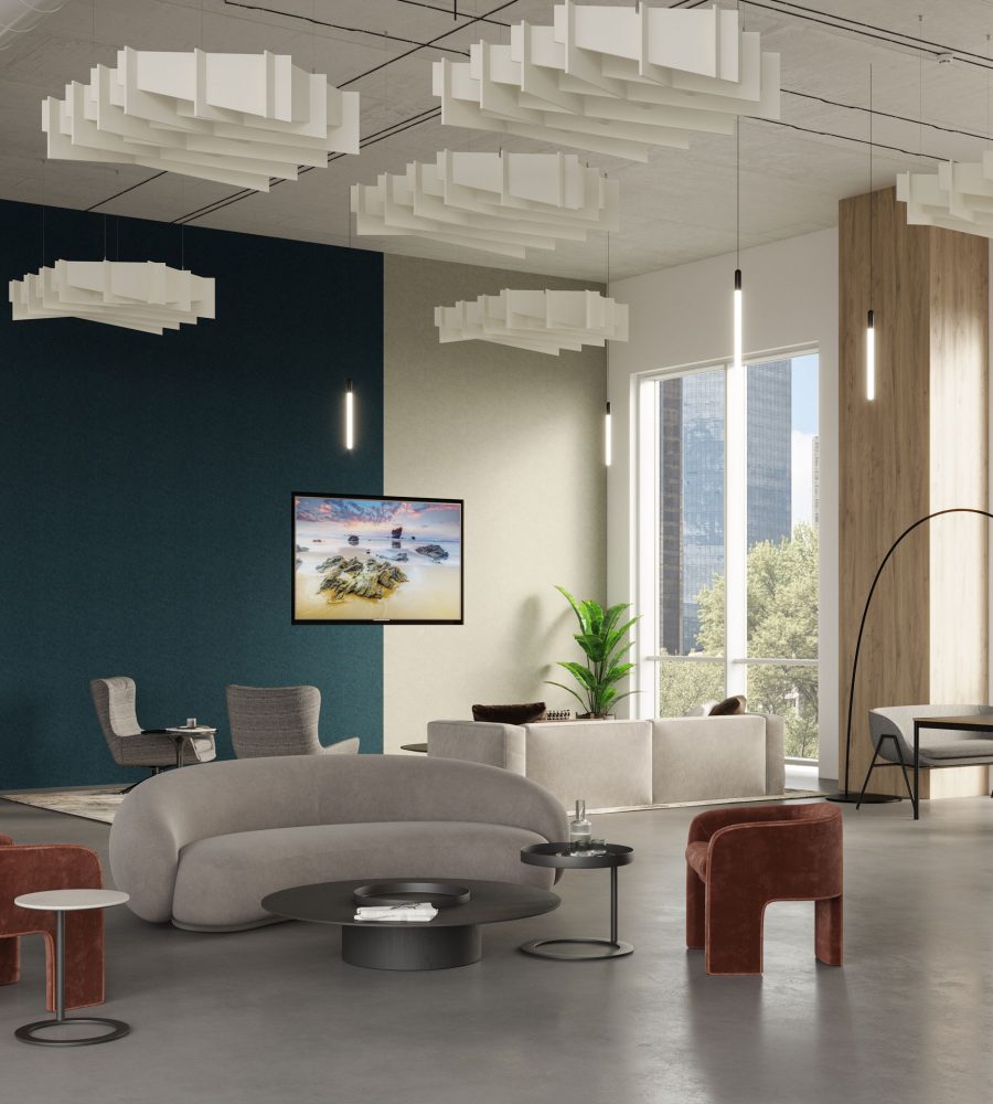 Interlace, Solus Ceiling Clouds | Pearl | Premier Collection