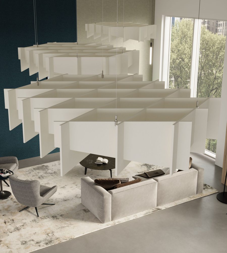 Interlace, Solus Ceiling Clouds | Pearl | Premier Collection