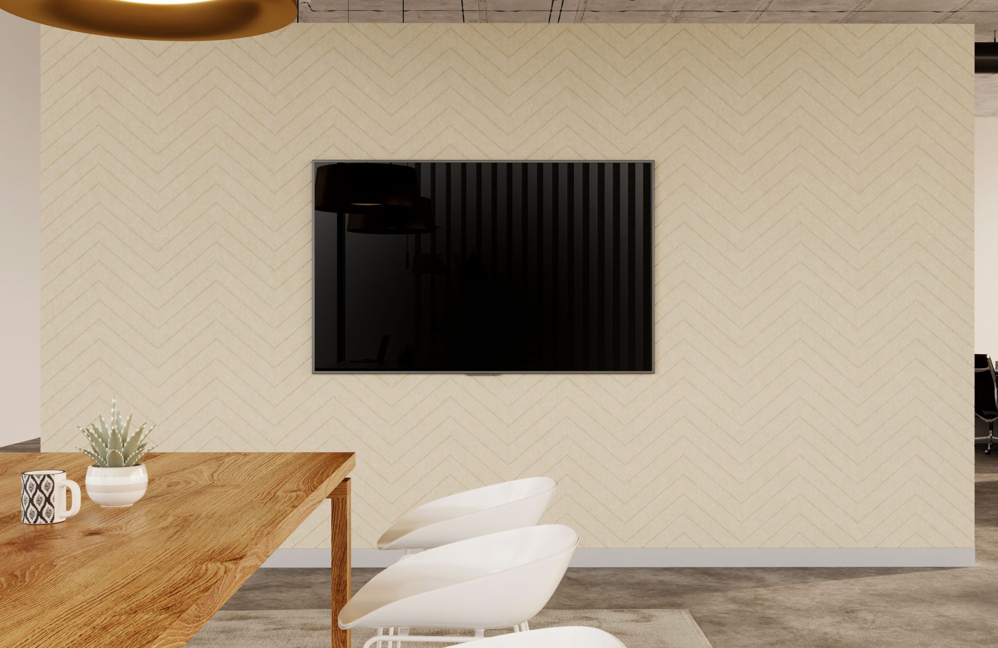 Fracture Wall Panel, Chevron | Pearl | Premier Collection