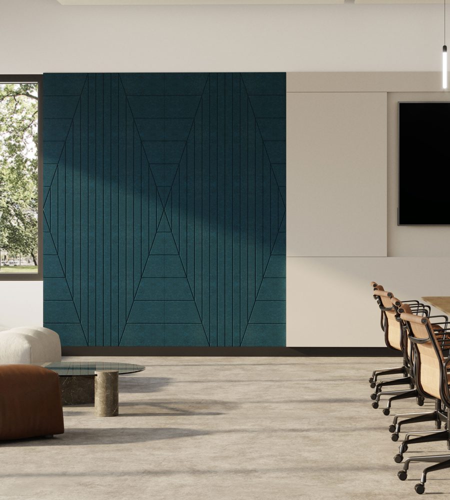 Fracture Wall Panel, Harlequin | Denim | Premier Collection