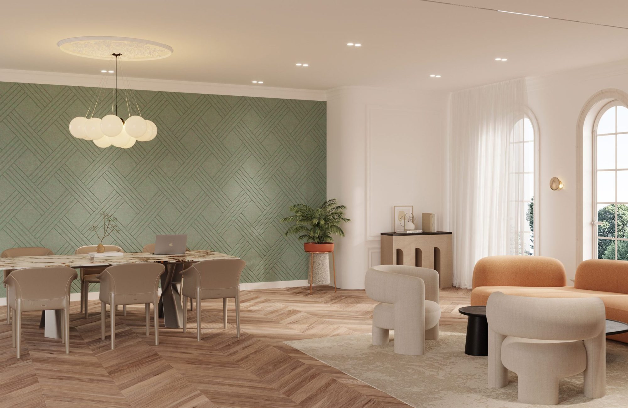 Fracture Wall Panel, Lattice | Sencha | Premier Collection