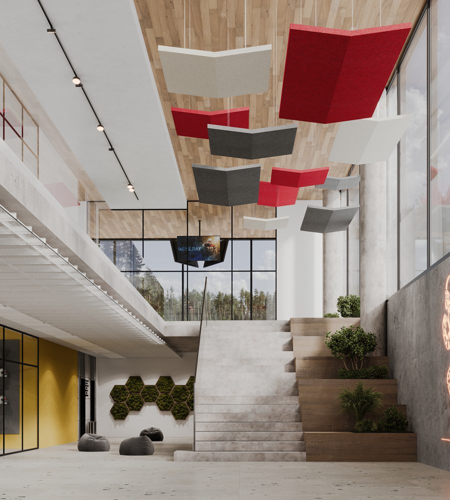 Rooftop, Butterfly Ceiling Clouds | Currant, Almond, Slate | Premier Collection