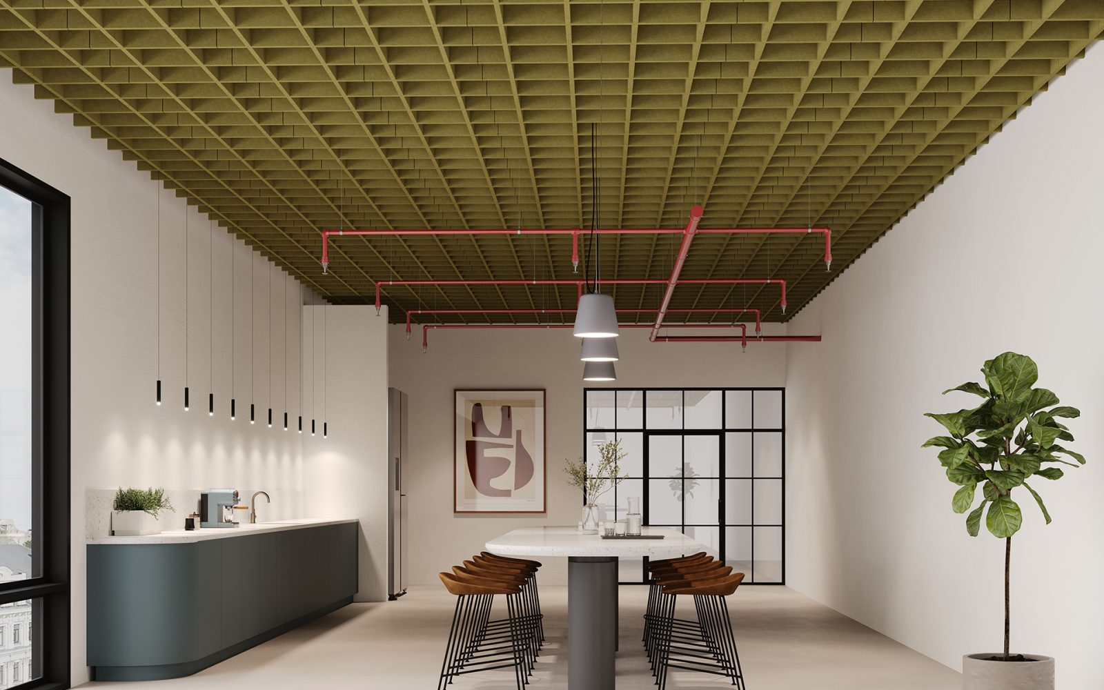 Woven, Buffalo Ceiling Frames | Eucalyptus | Premier Collection