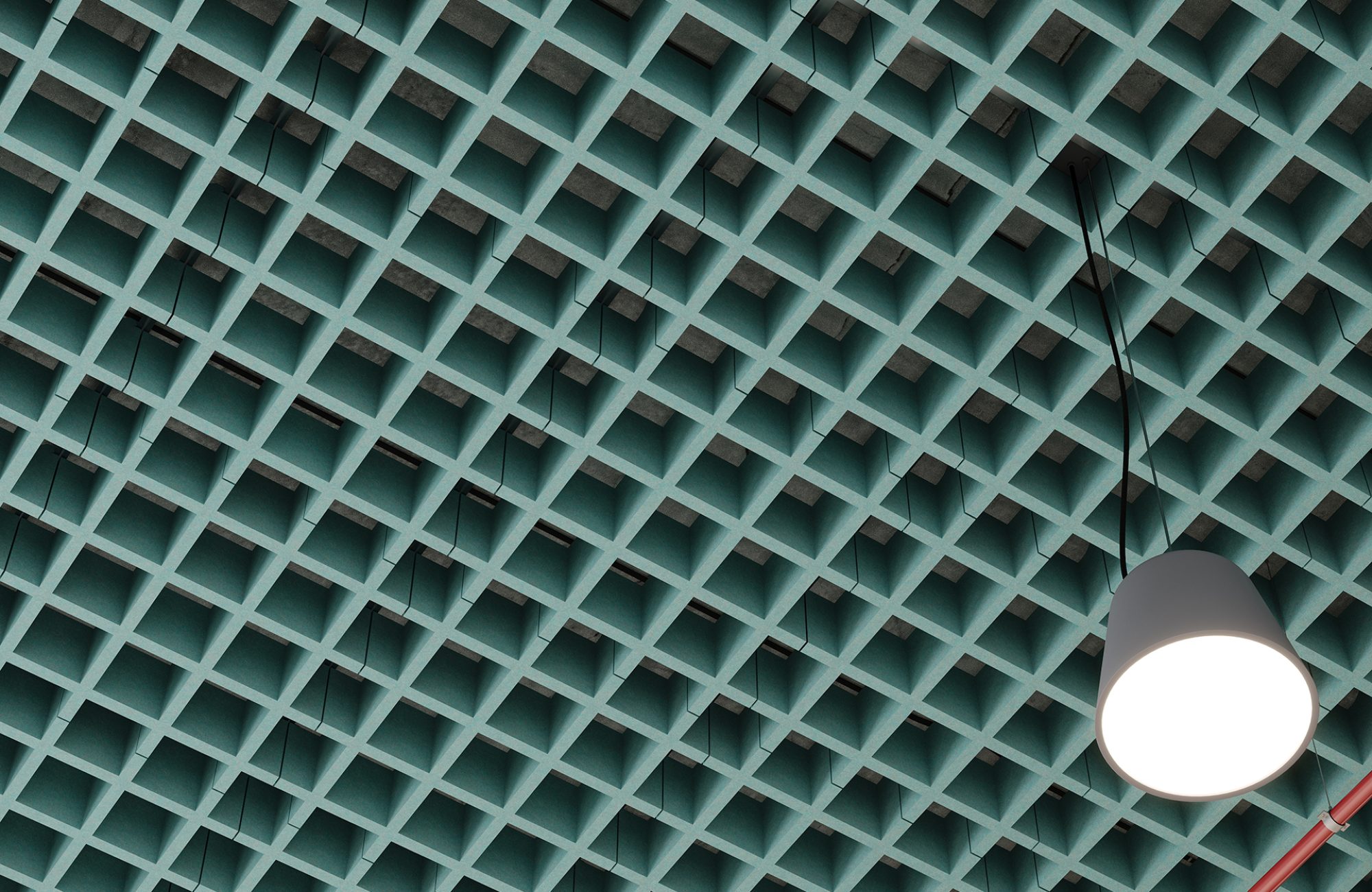 Woven, Pincheck Ceiling Frames | Sea Salt | Premier Collection