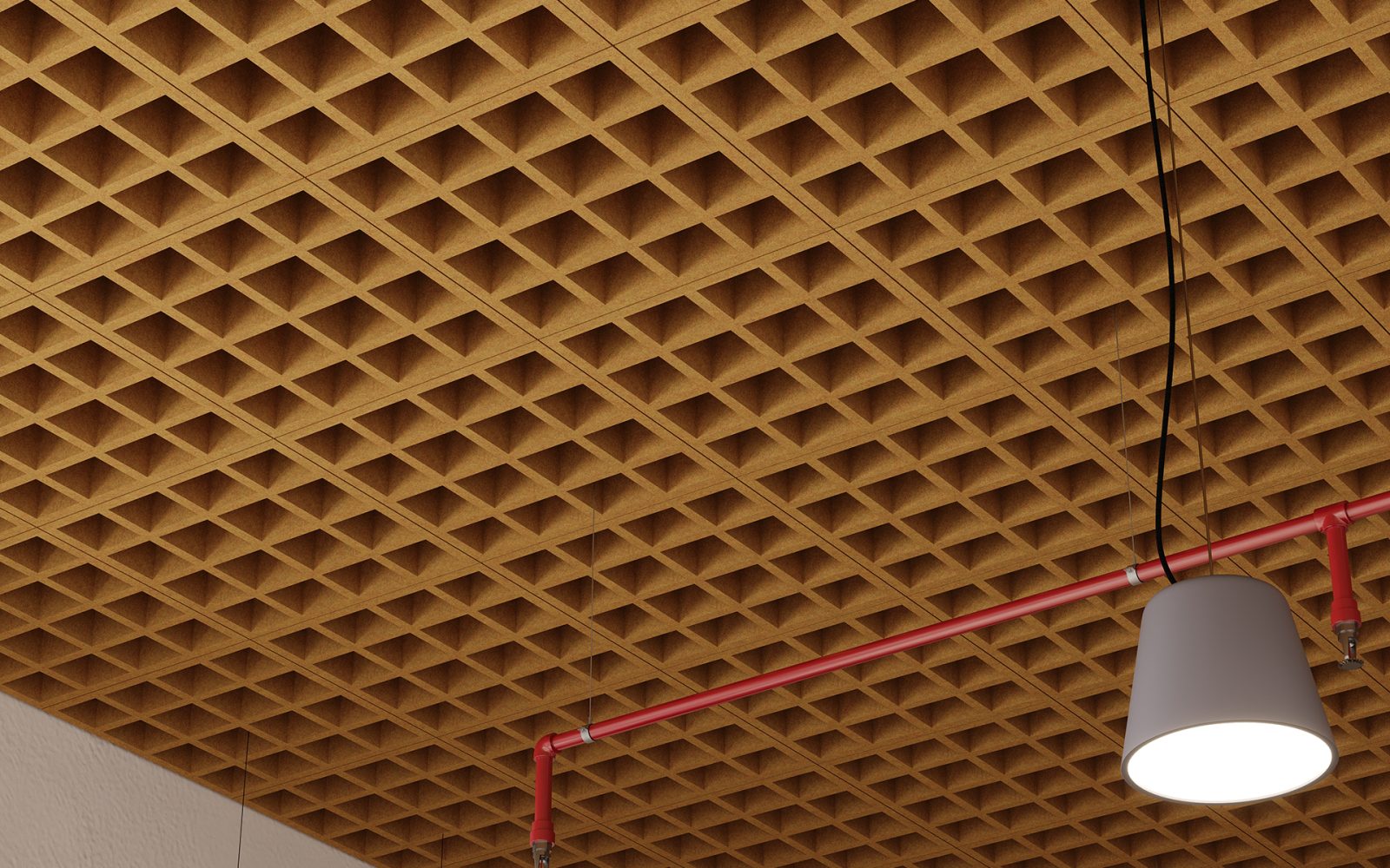 Woven, Tattersall Ceiling Frames | Turmeric | Premier Collection