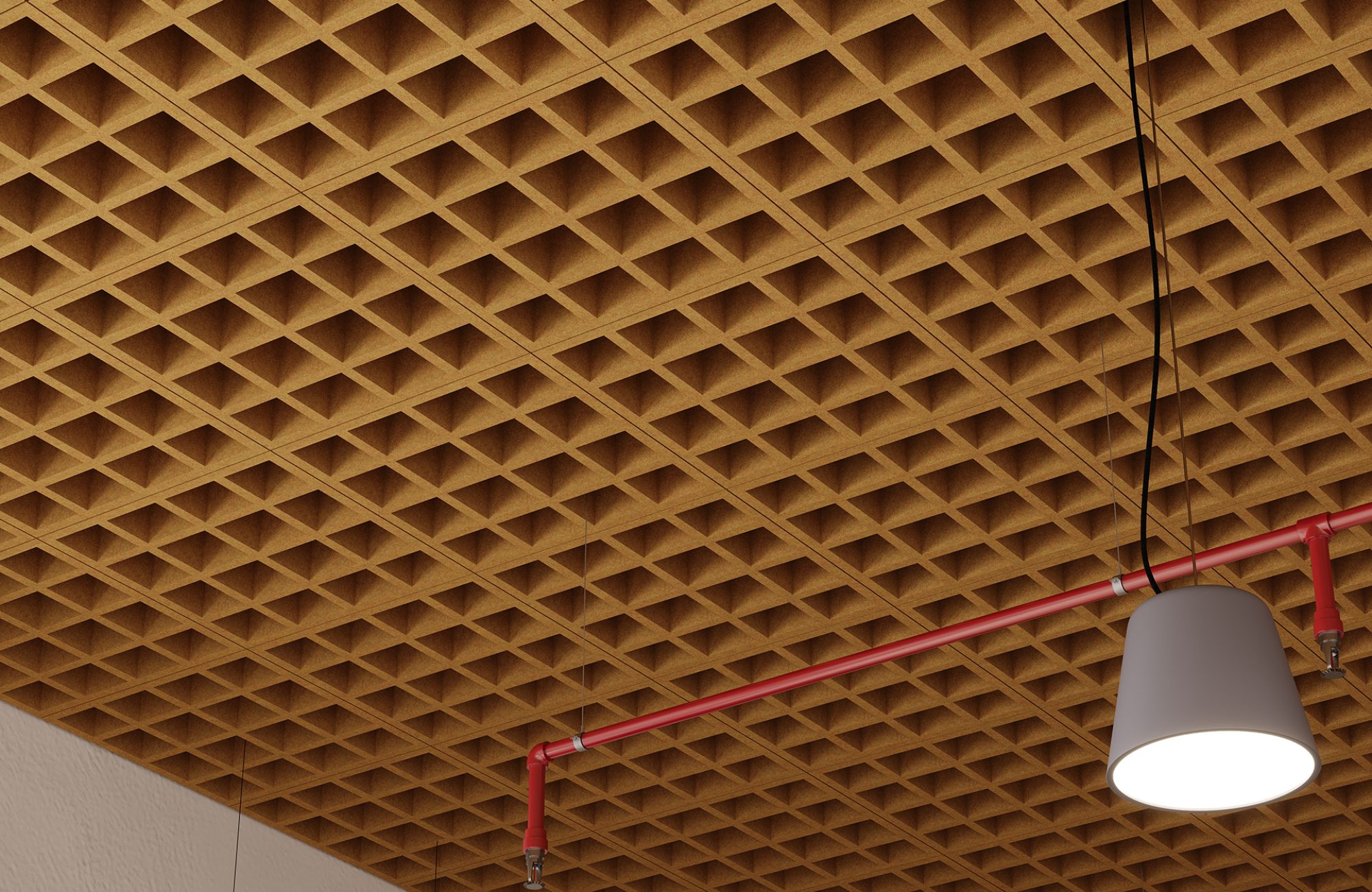 Woven, Tattersall Ceiling Frames | Turmeric | Premier Collection