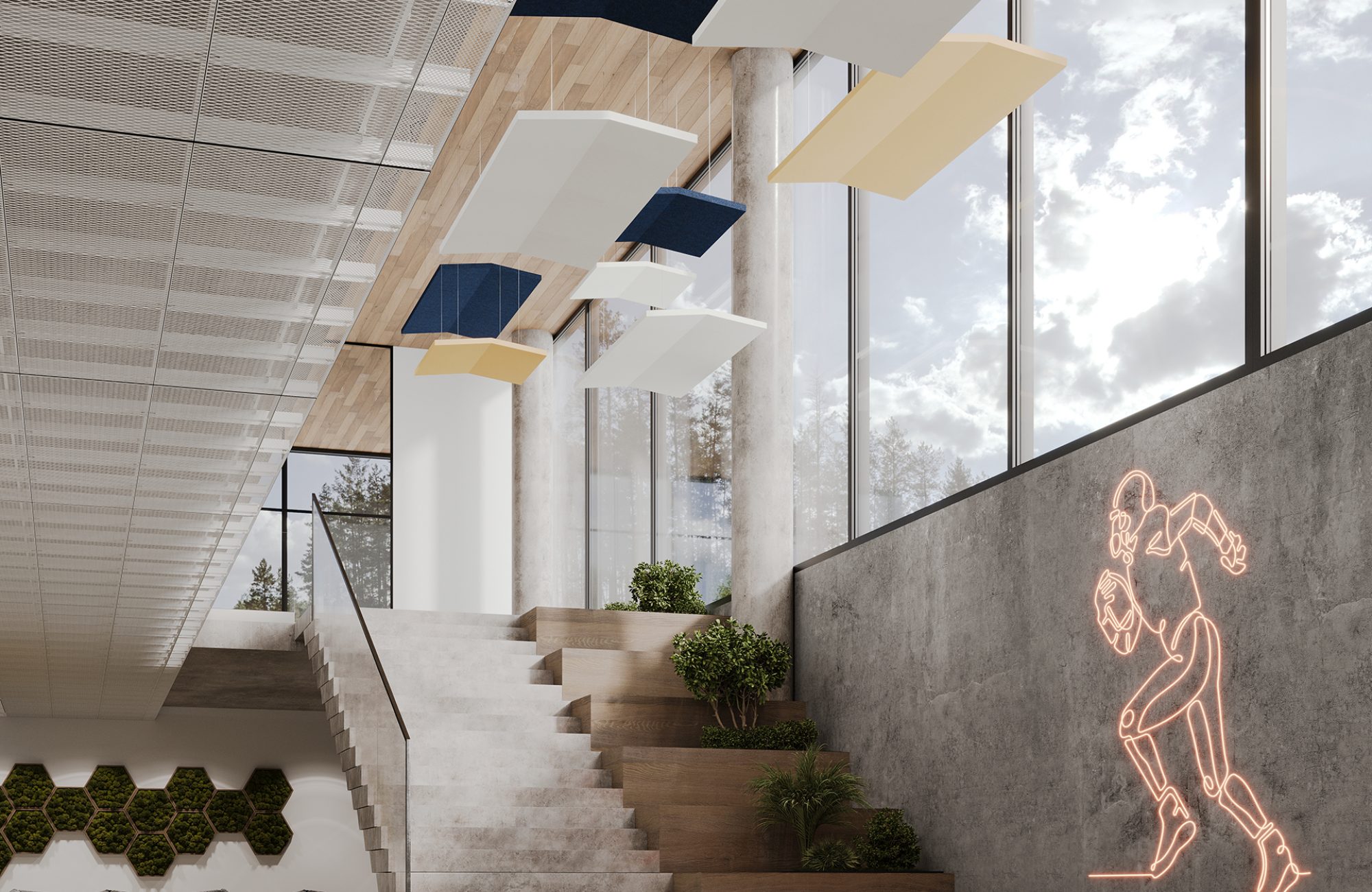 Rooftop, Gable Ceiling Clouds | Midnight, White, Popcorn | Premier Collection
