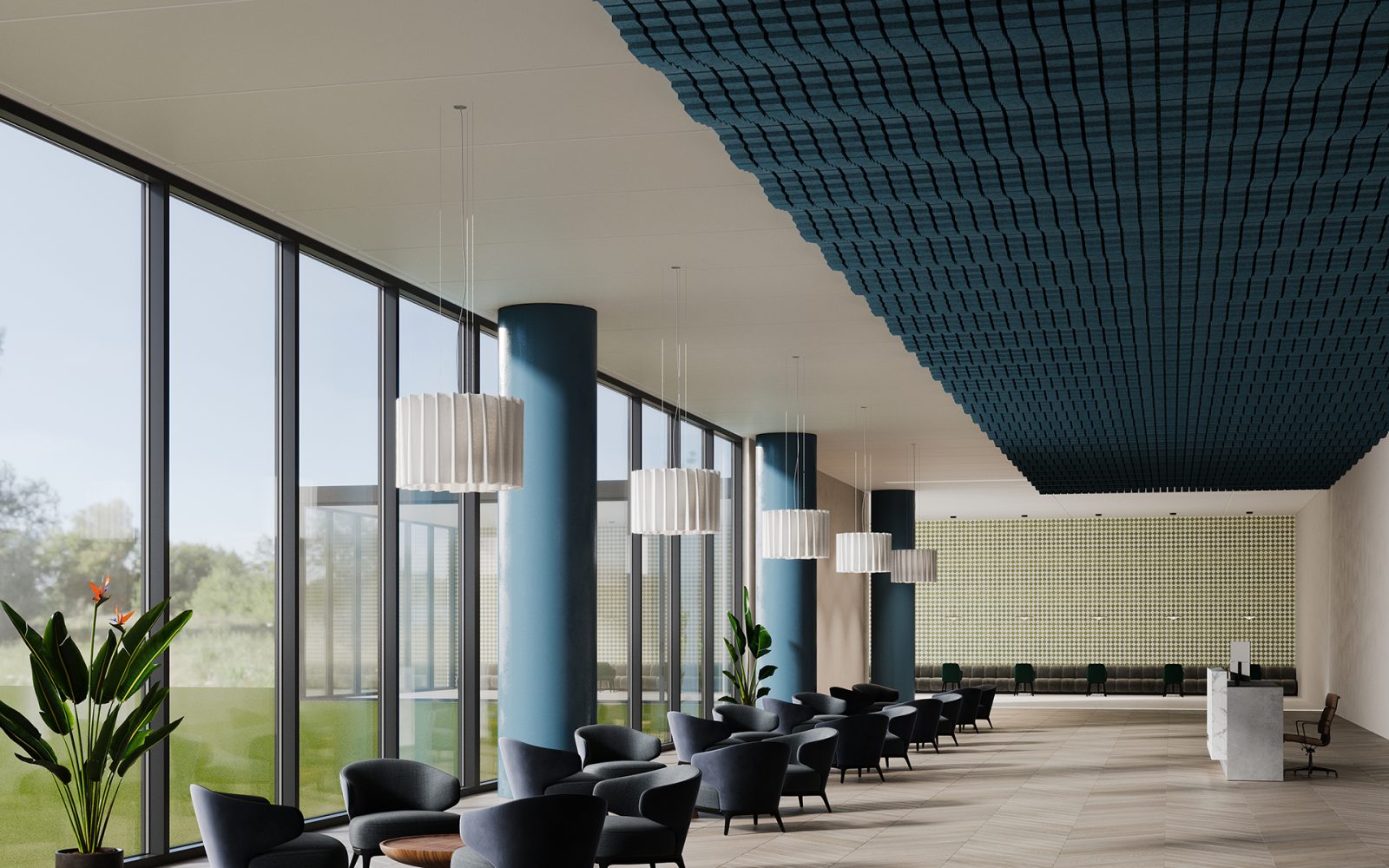 Mountain Vista Ceiling Frames | Denim | Premier Collection
