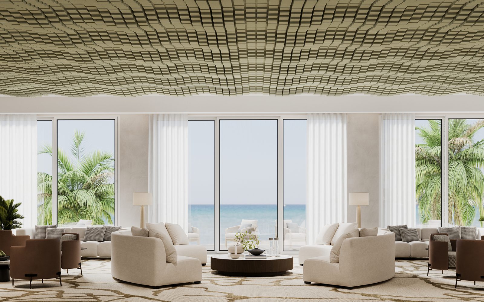 Vista, Oceanic Ceiling Frames | Celery | Premier Collection