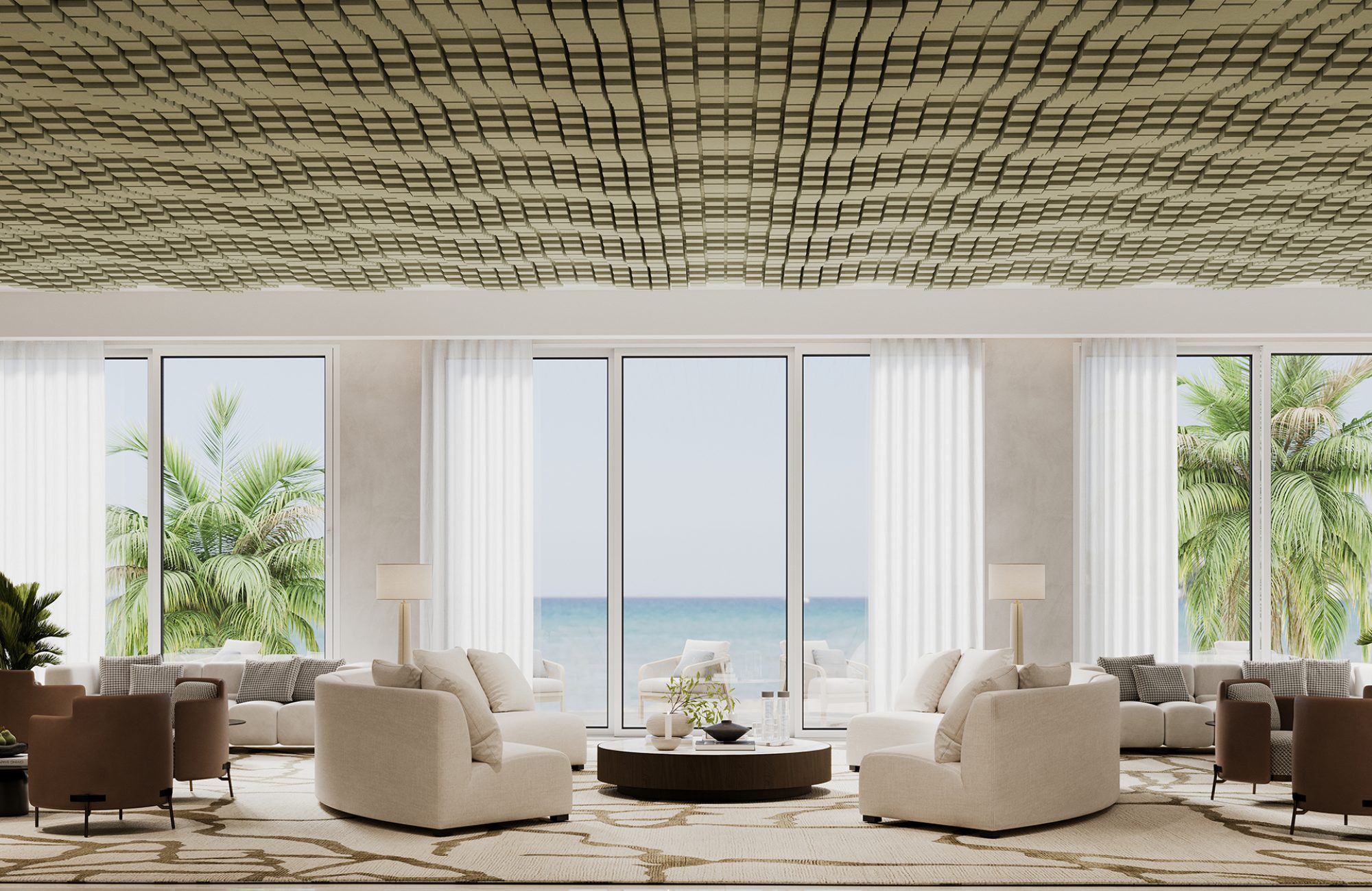 Vista, Oceanic Ceiling Frames | Celery | Premier Collection