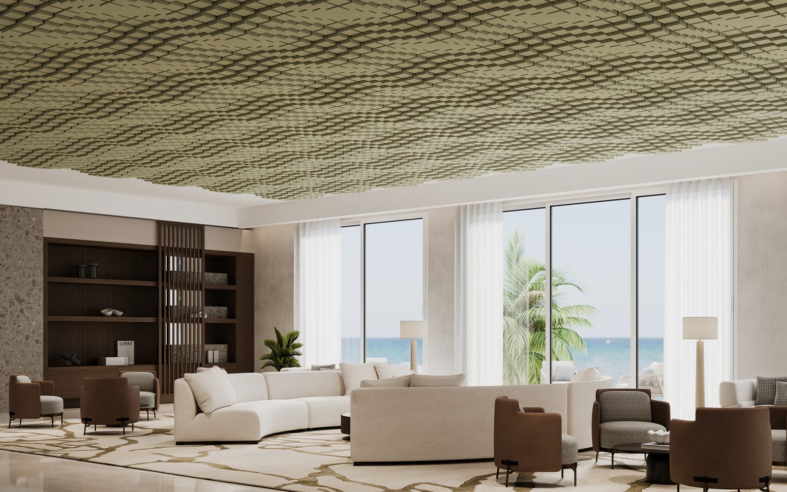Vista, Oceanic Ceiling Frames | Celery | Premier Collection