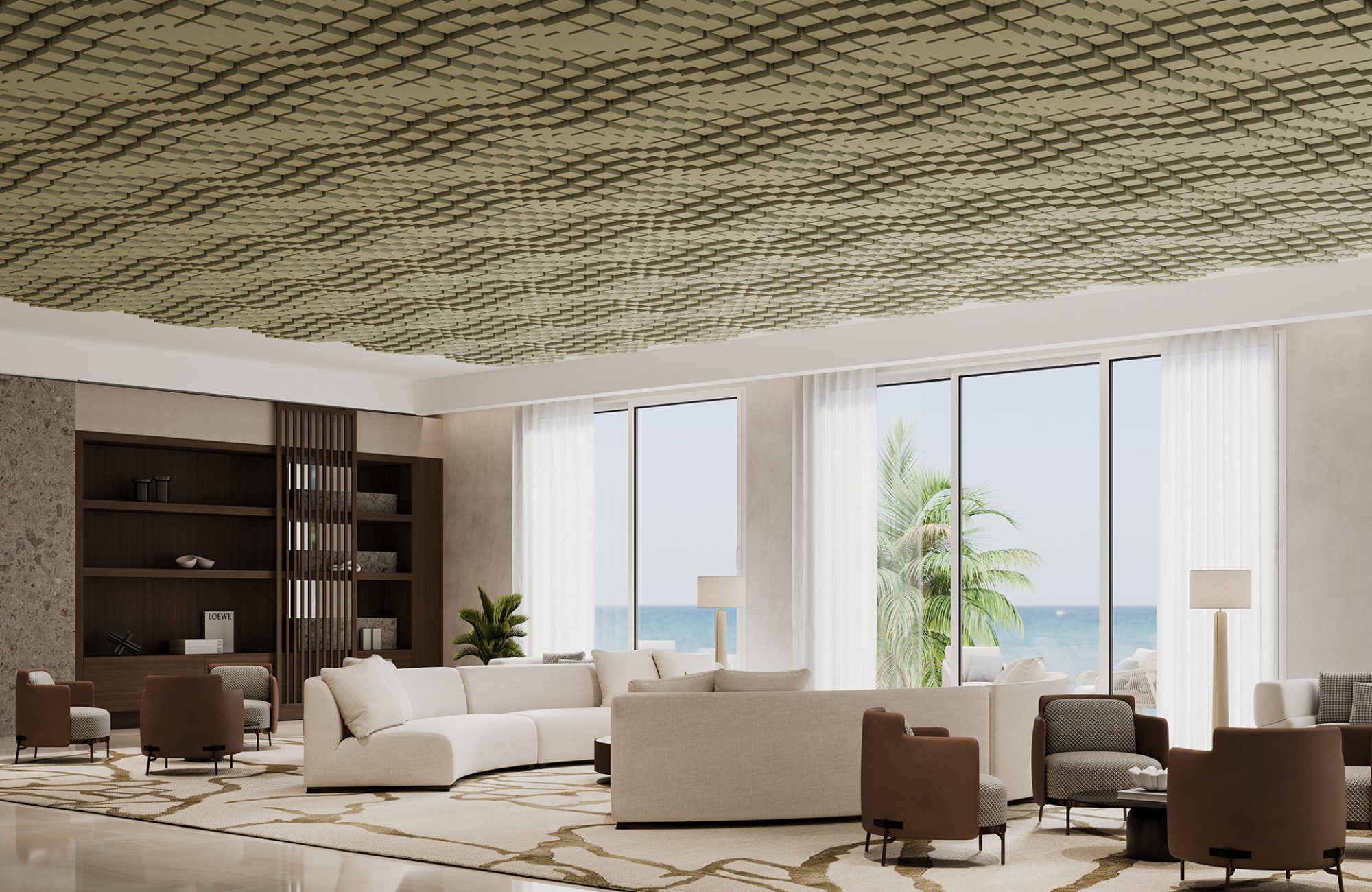 Vista, Oceanic Ceiling Frames | Celery | Premier Collection