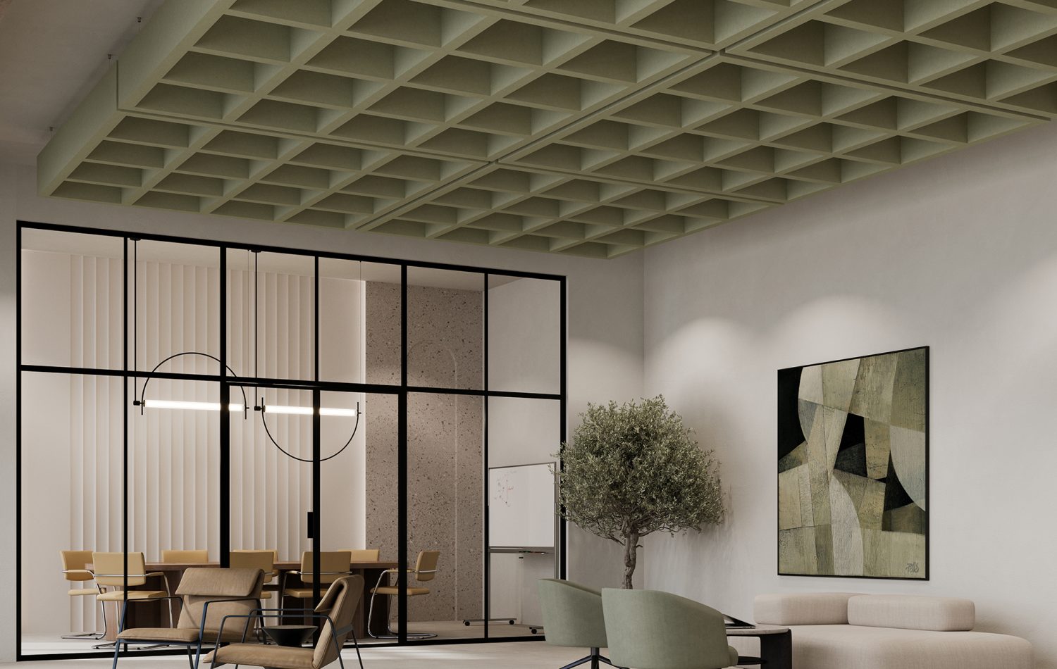 Framework Open Ceiling Grids | Celery | Premier Collection