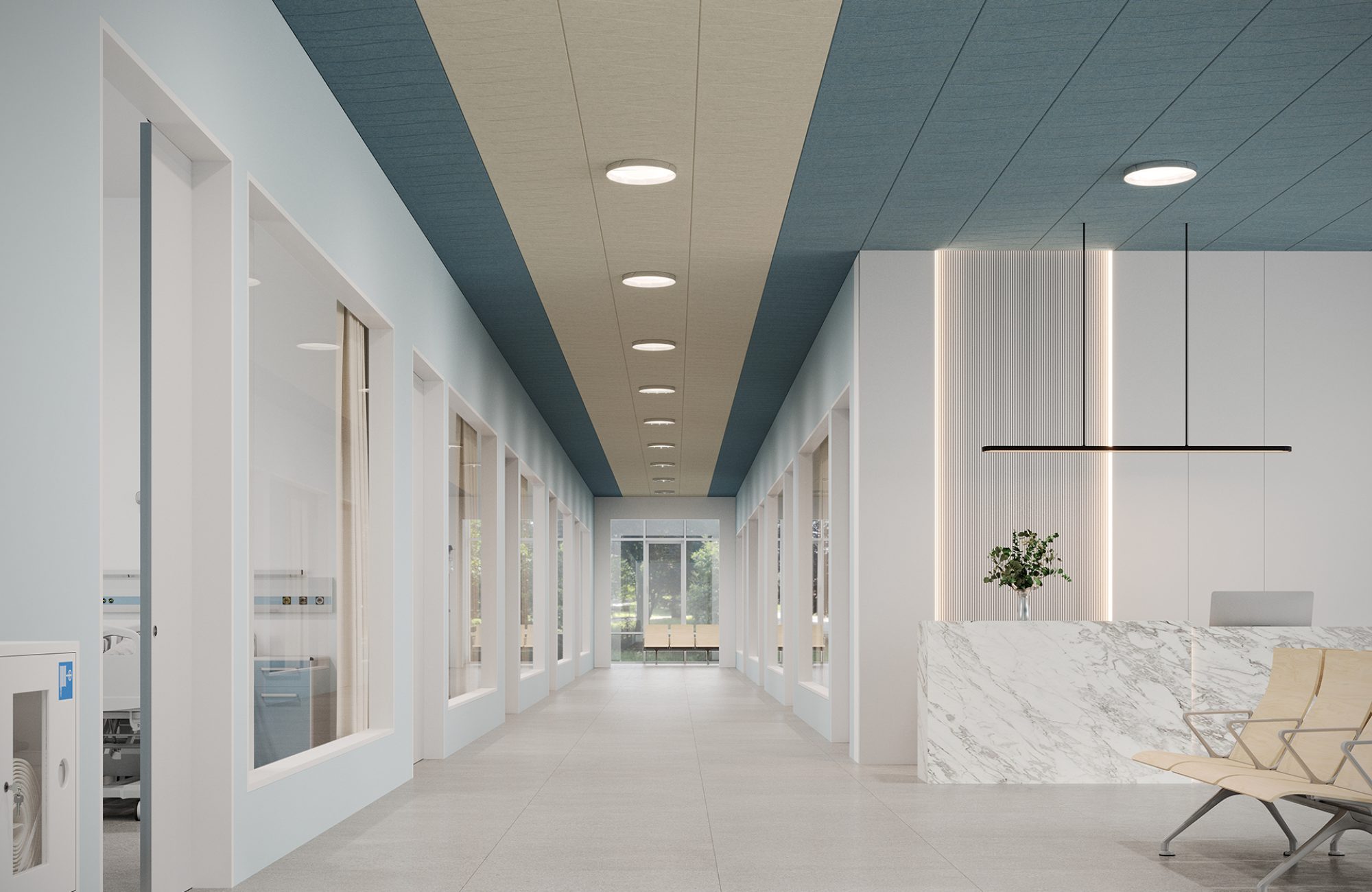Fracture, Ornamental Ceiling Panels | Stonewash, Almond | Premier Collection