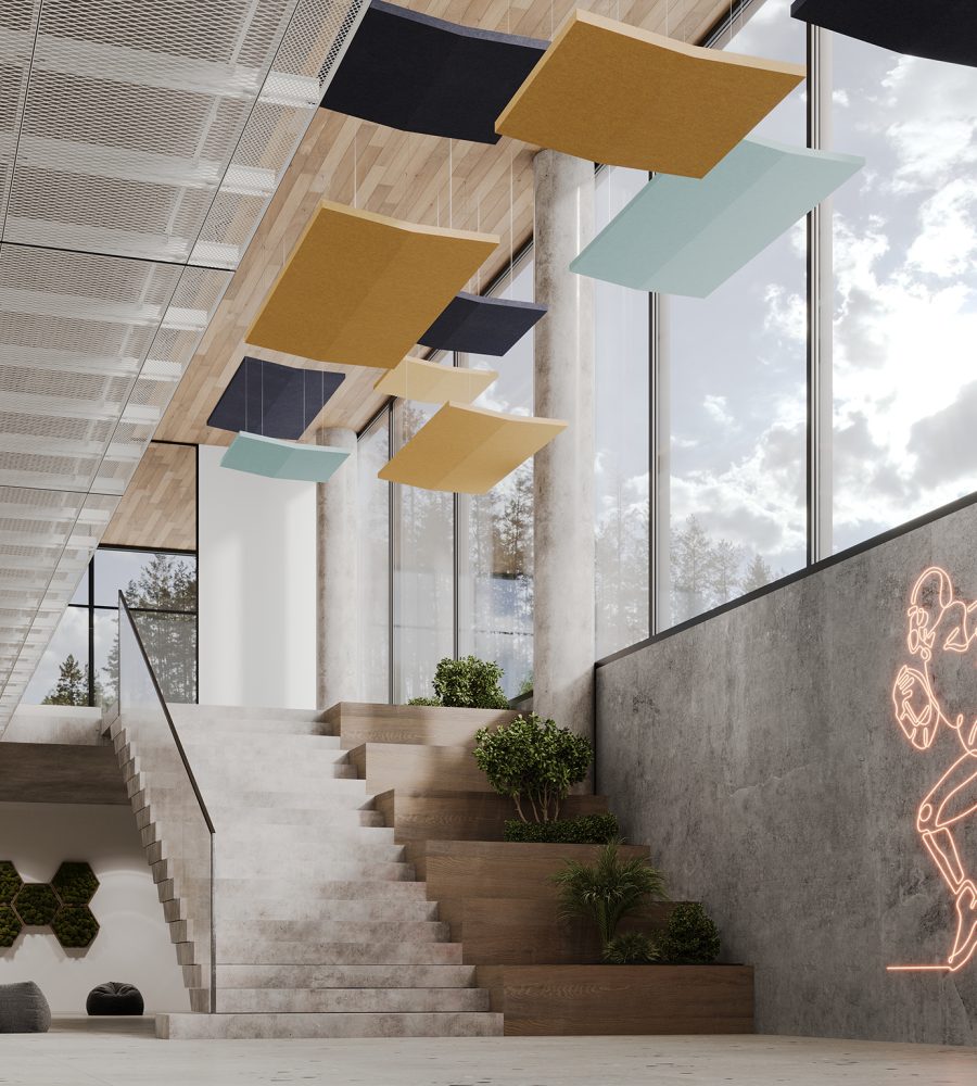 Rooftop, Saltbox Ceiling Clouds | Flint, Turmeric, Sea Salt | Premier Collection